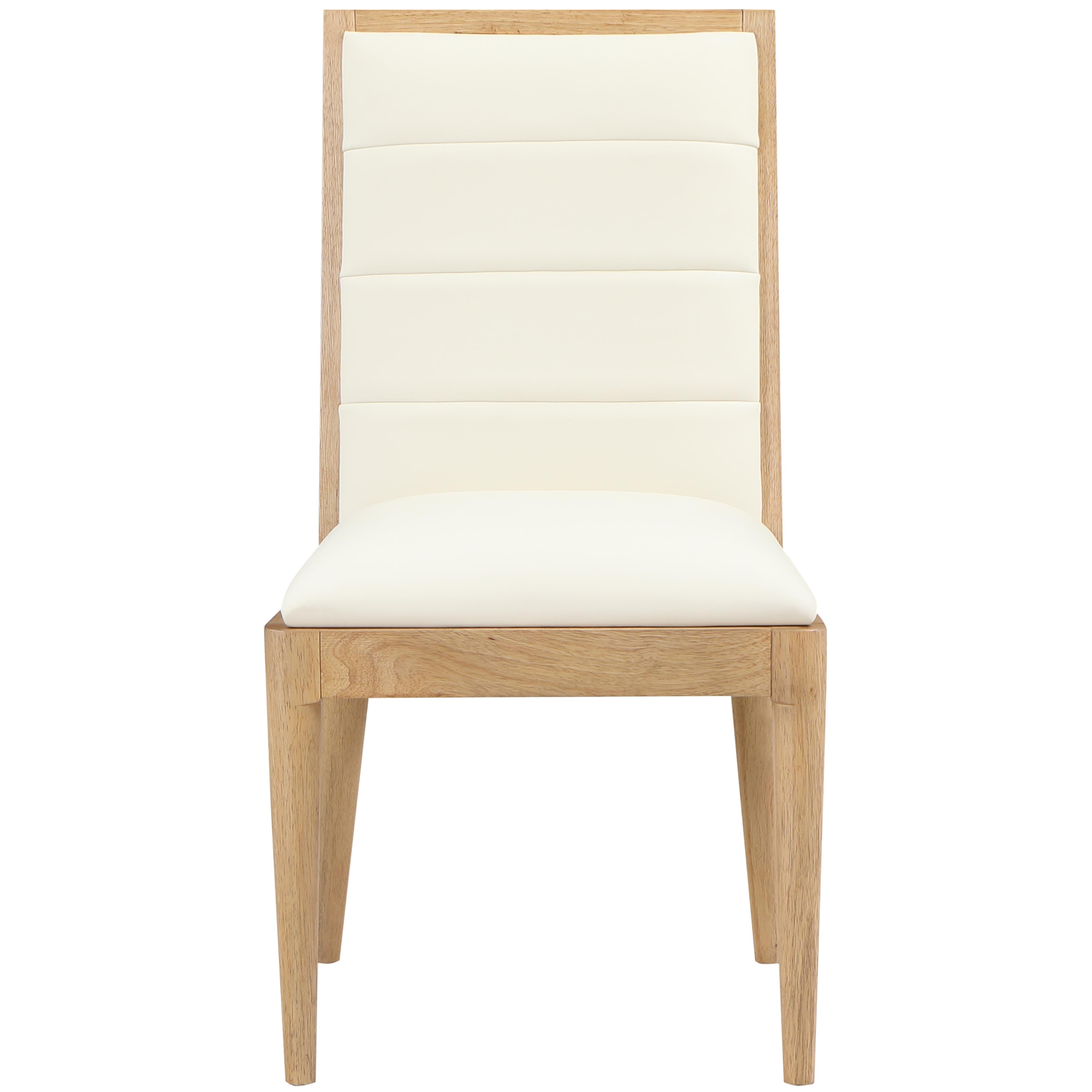 Meridian Bristol Cream Vegan Leather Dining Chair