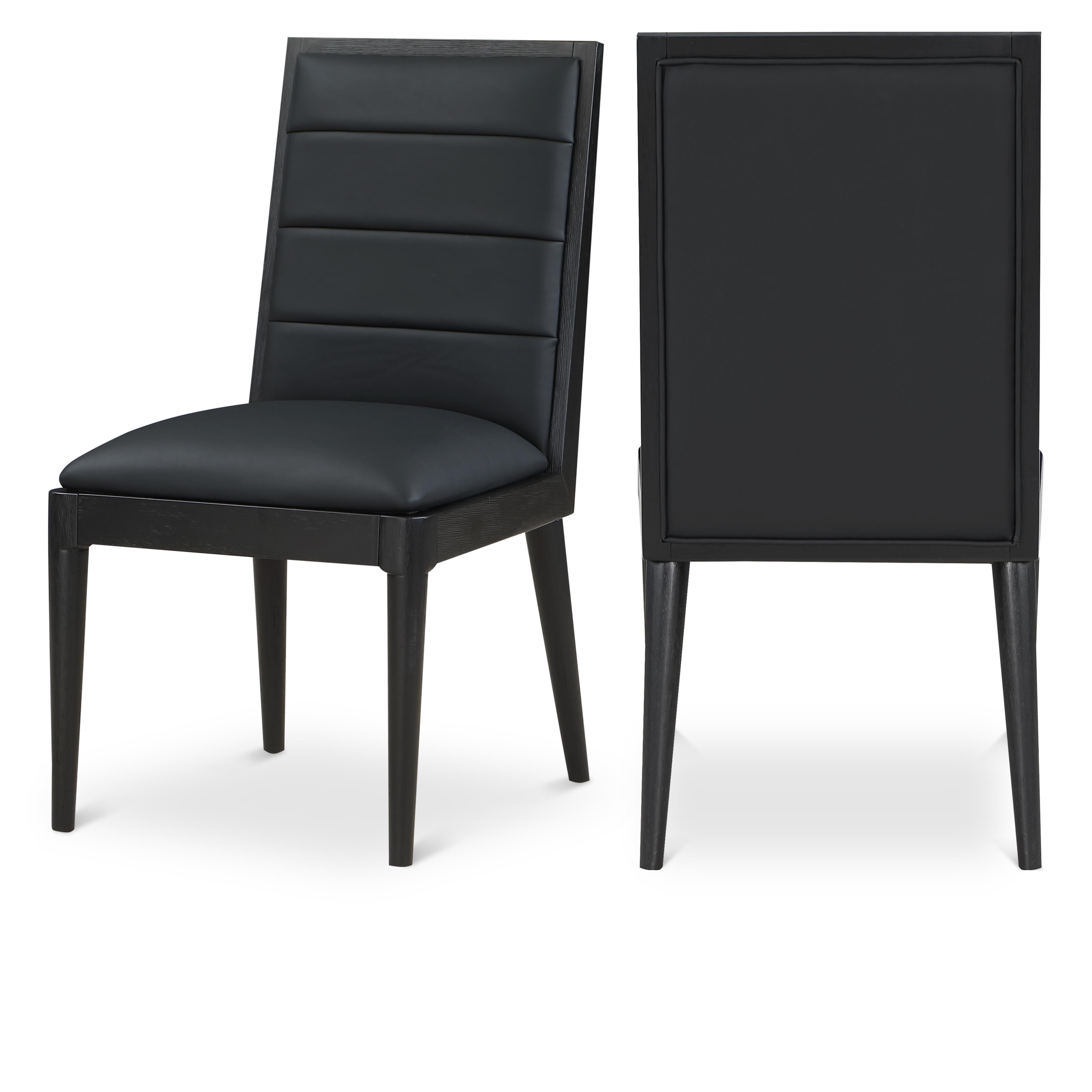 Meridian Bristol Black Vegan Leather Dining Chair