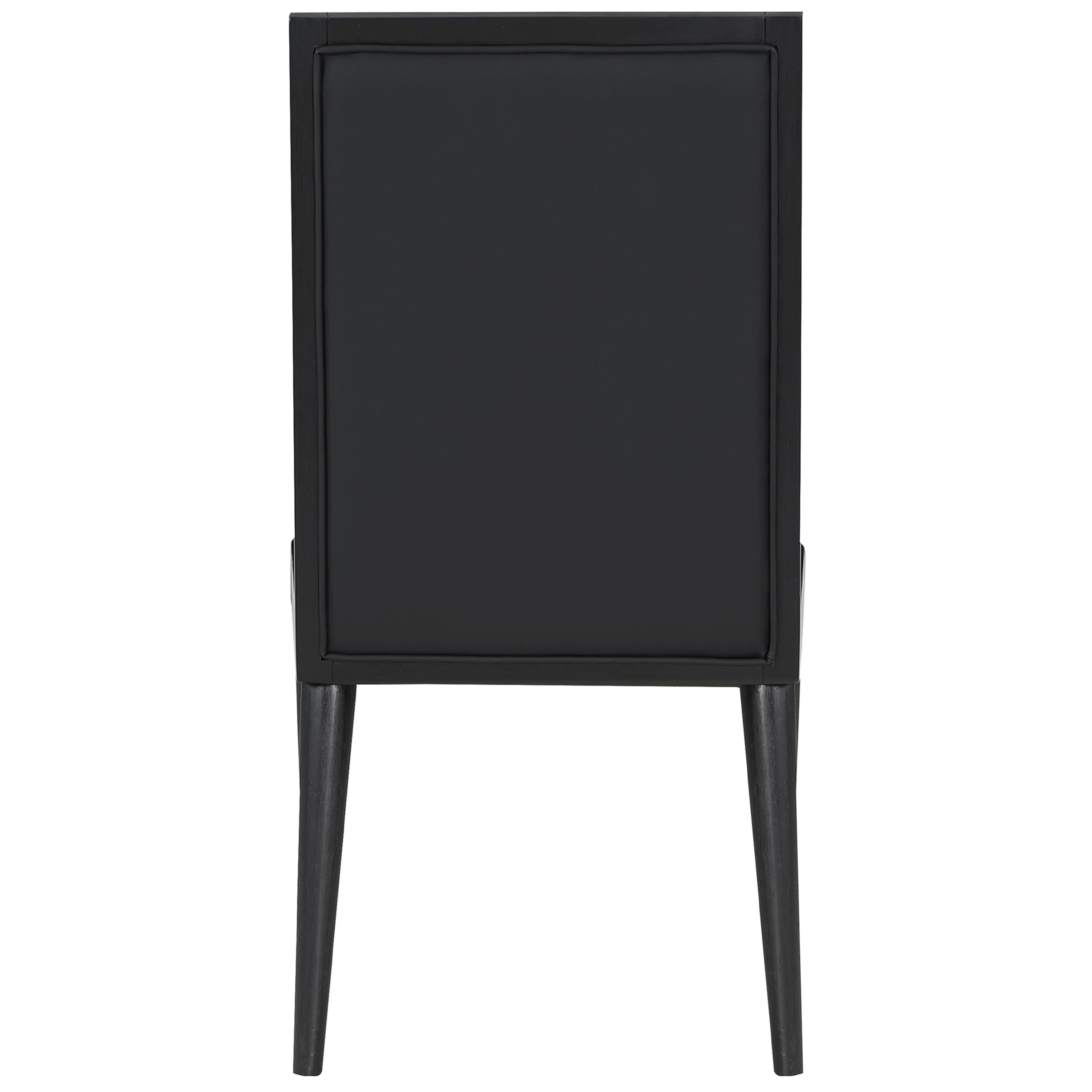 Meridian Bristol Black Vegan Leather Dining Chair