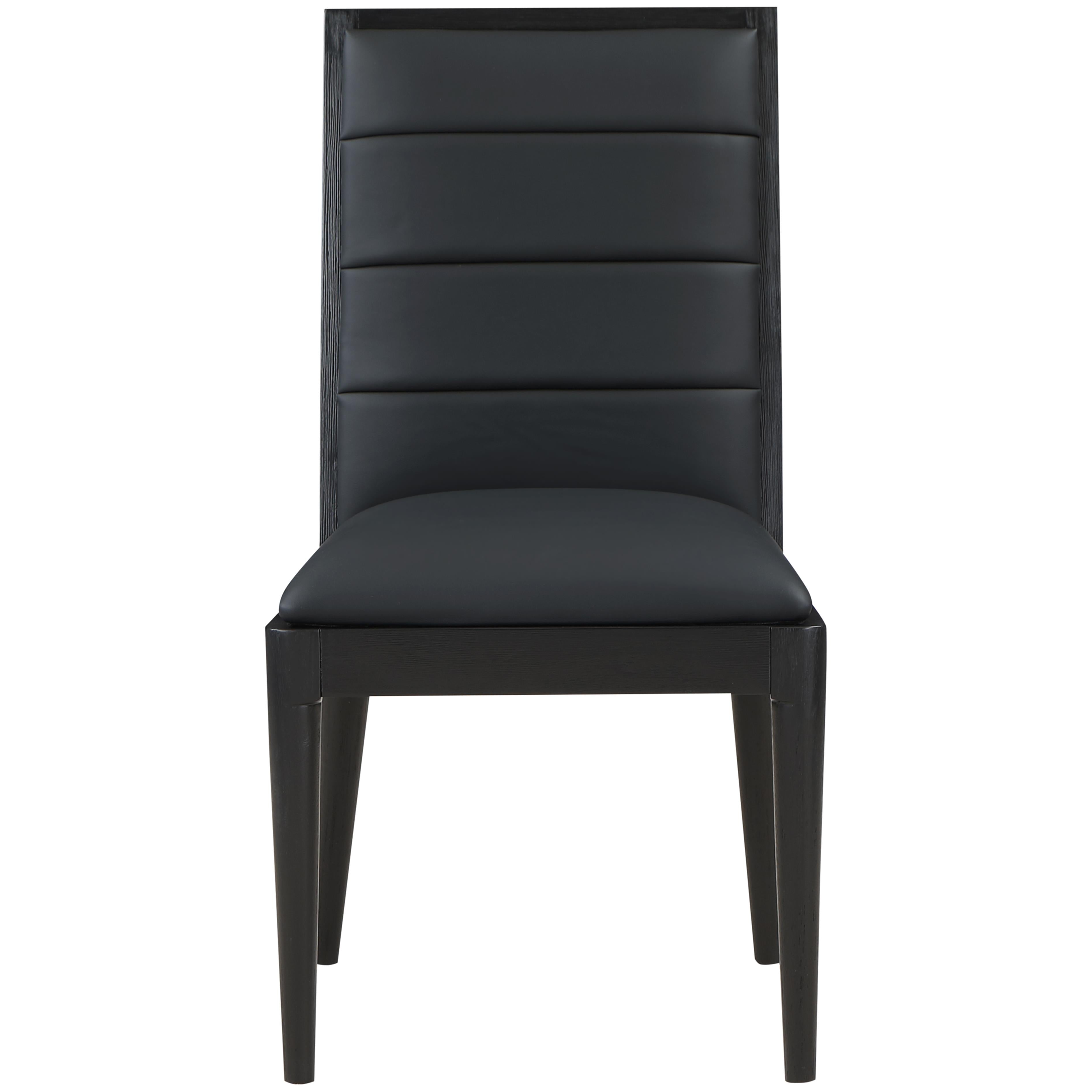 Meridian Bristol Black Vegan Leather Dining Chair