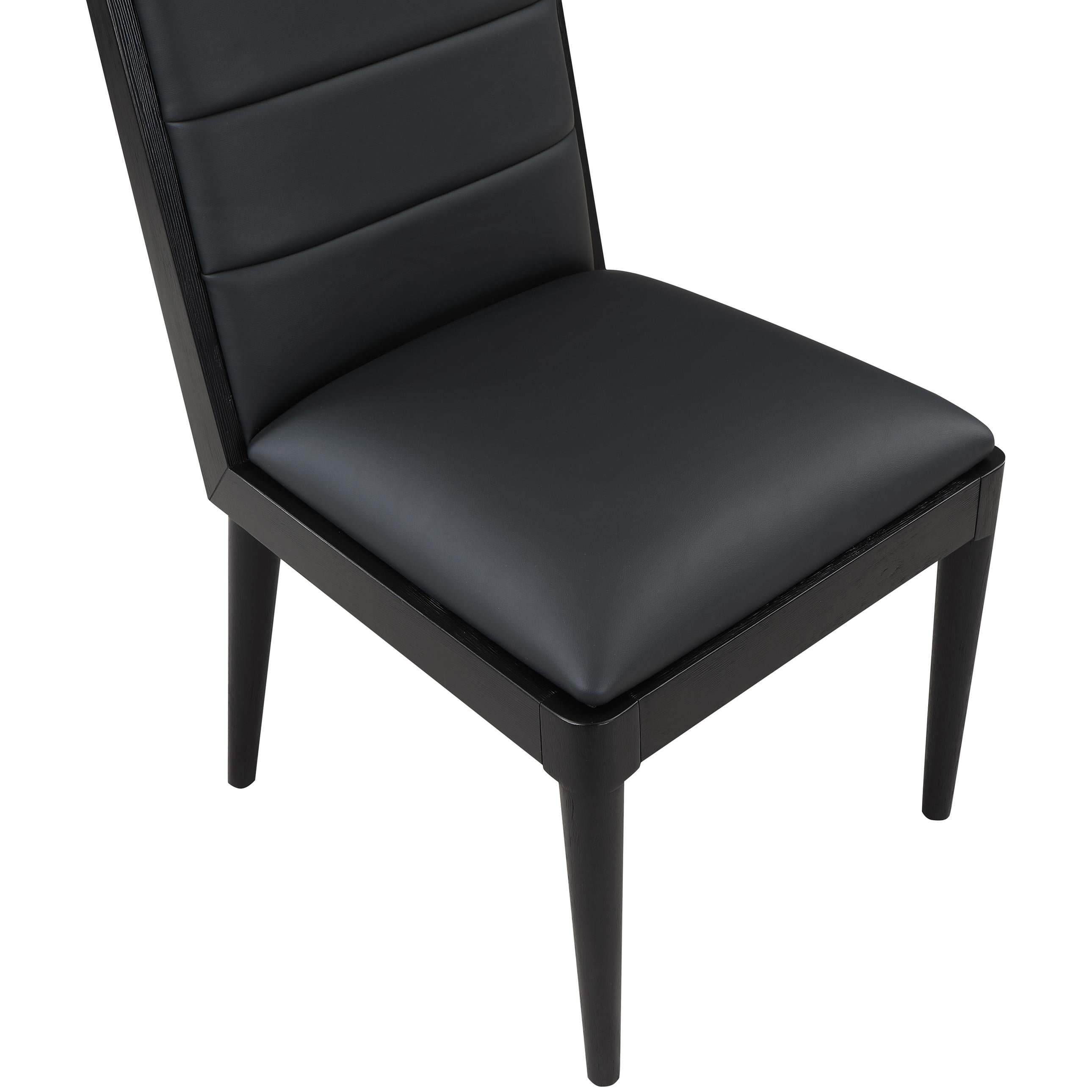 Meridian Bristol Black Vegan Leather Dining Chair