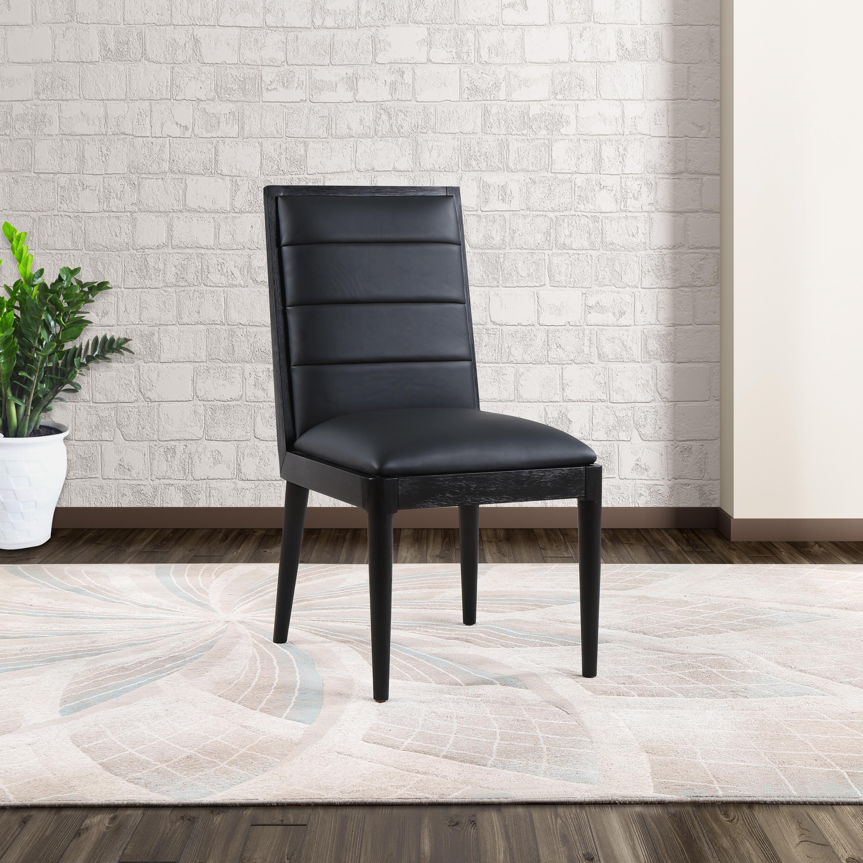 Meridian Bristol Black Vegan Leather Dining Chair