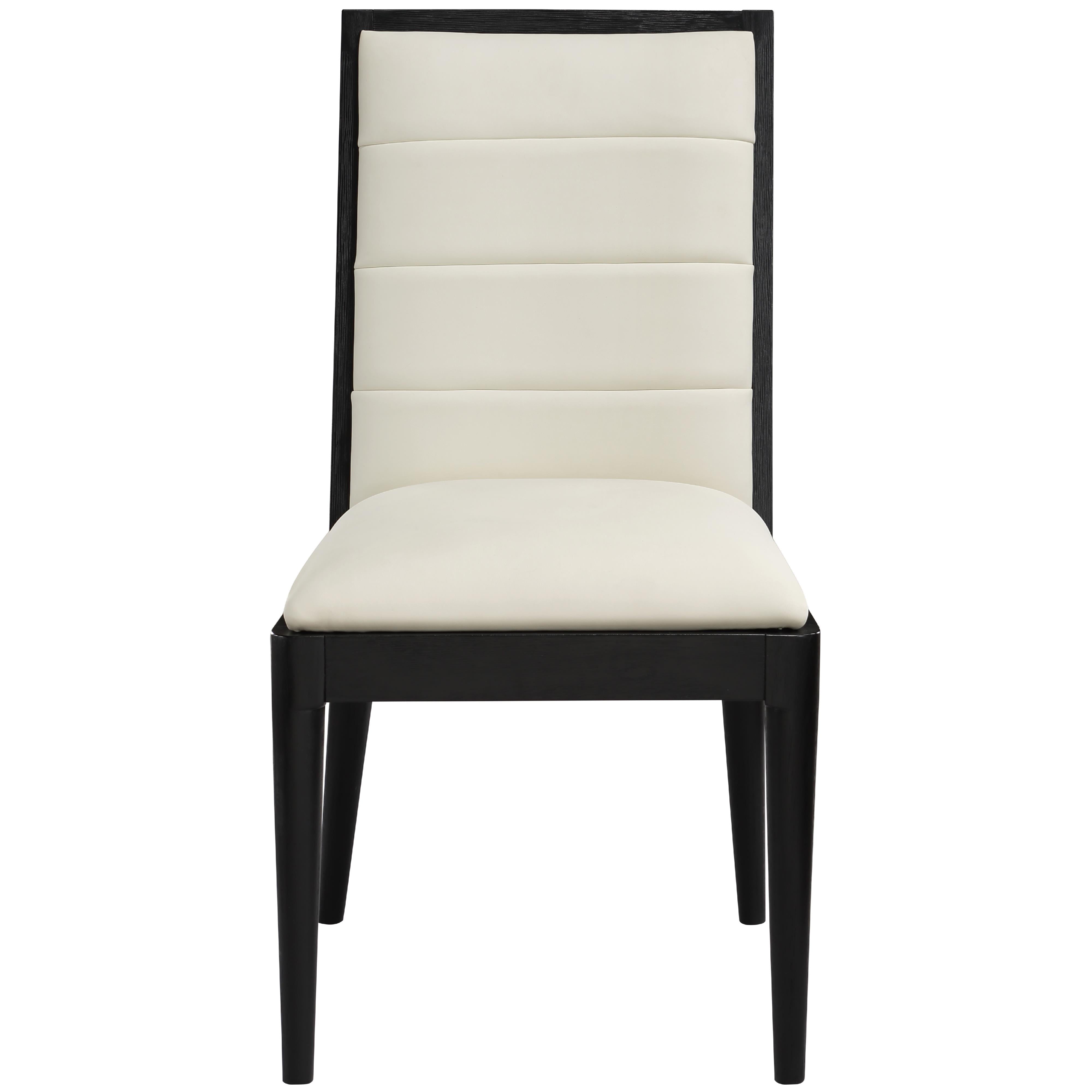 Meridian Bristol Cream Vegan Leather Dining Chair