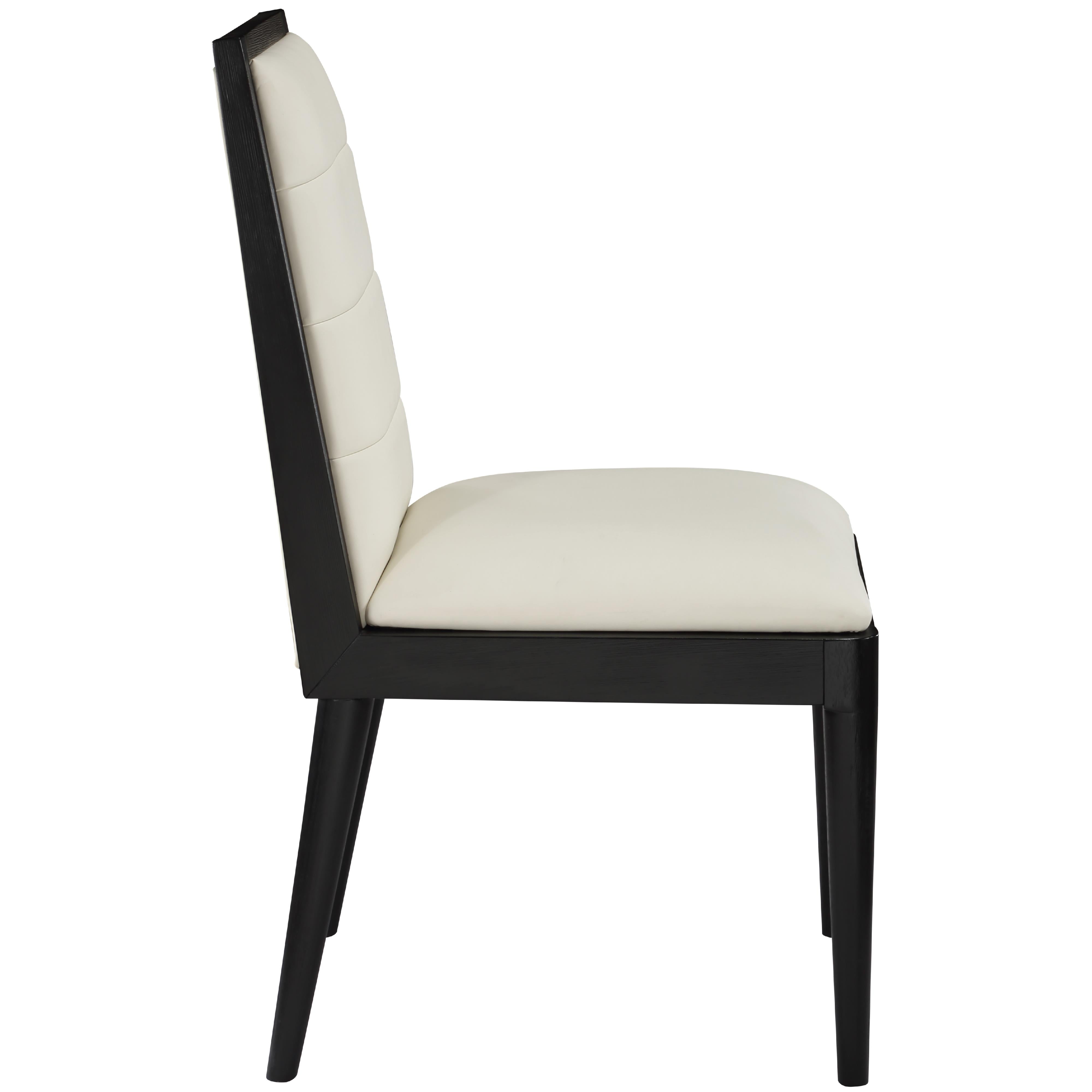 Meridian Bristol Cream Vegan Leather Dining Chair