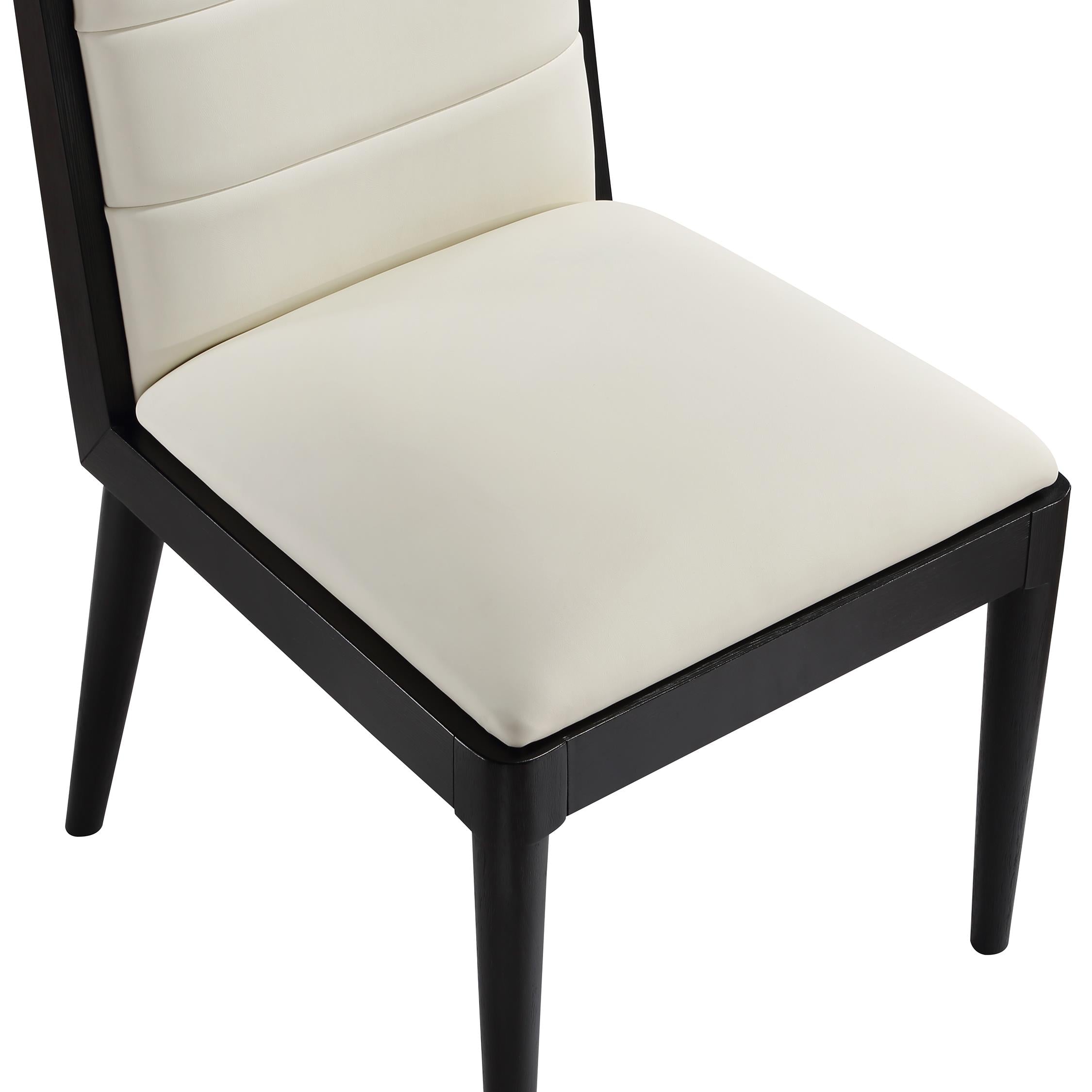 Meridian Bristol Cream Vegan Leather Dining Chair