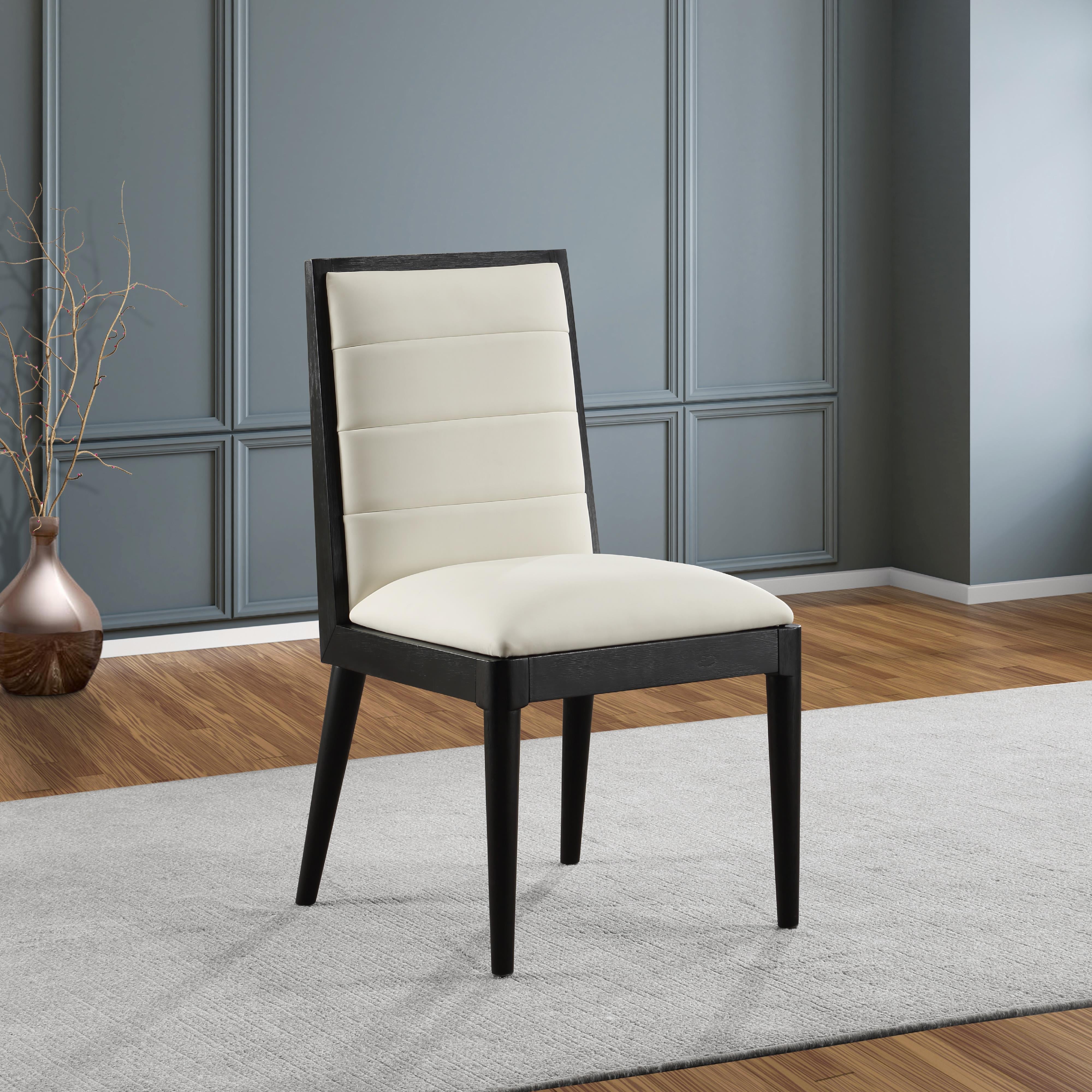 Meridian Bristol Cream Vegan Leather Dining Chair