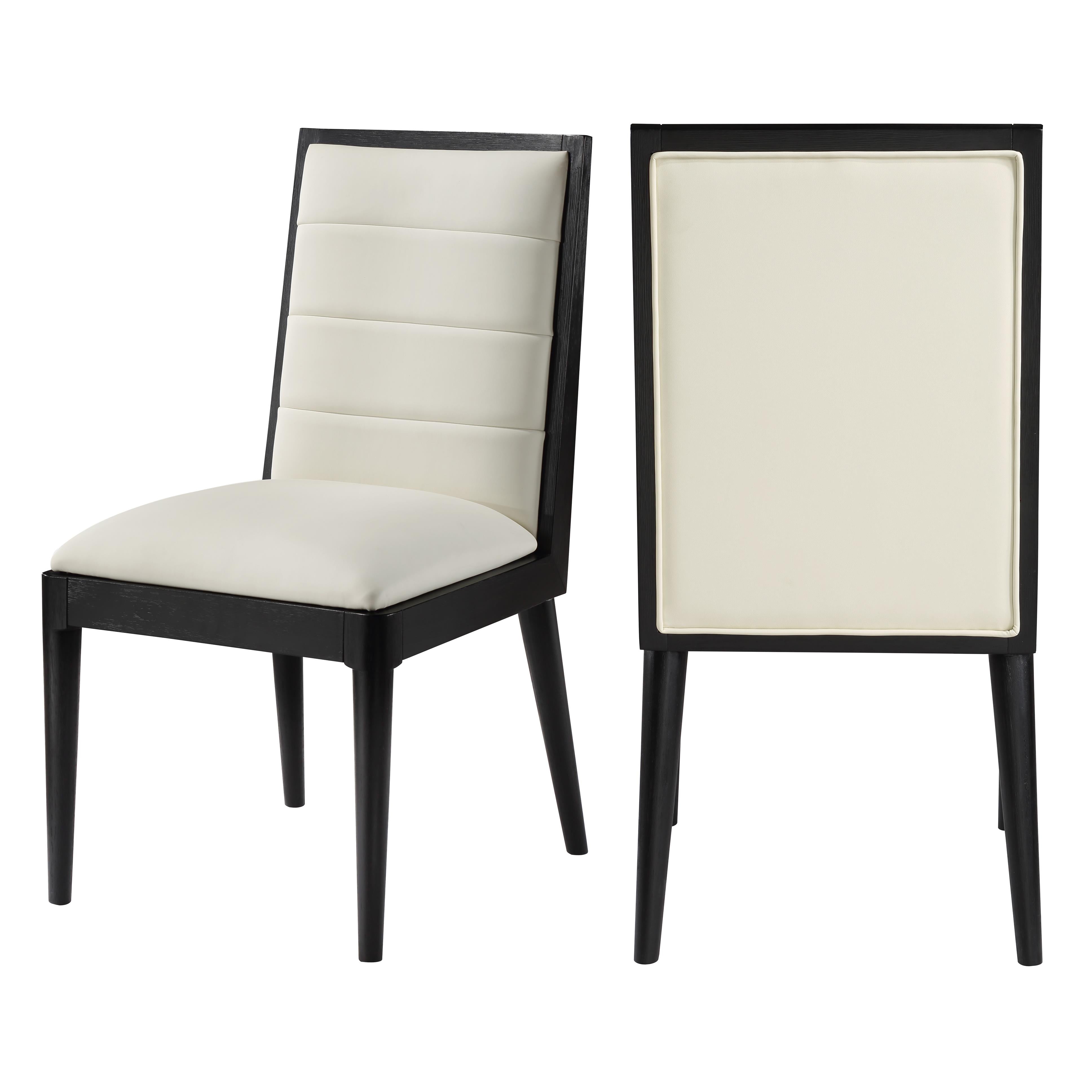 Meridian Bristol Cream Vegan Leather Dining Chair