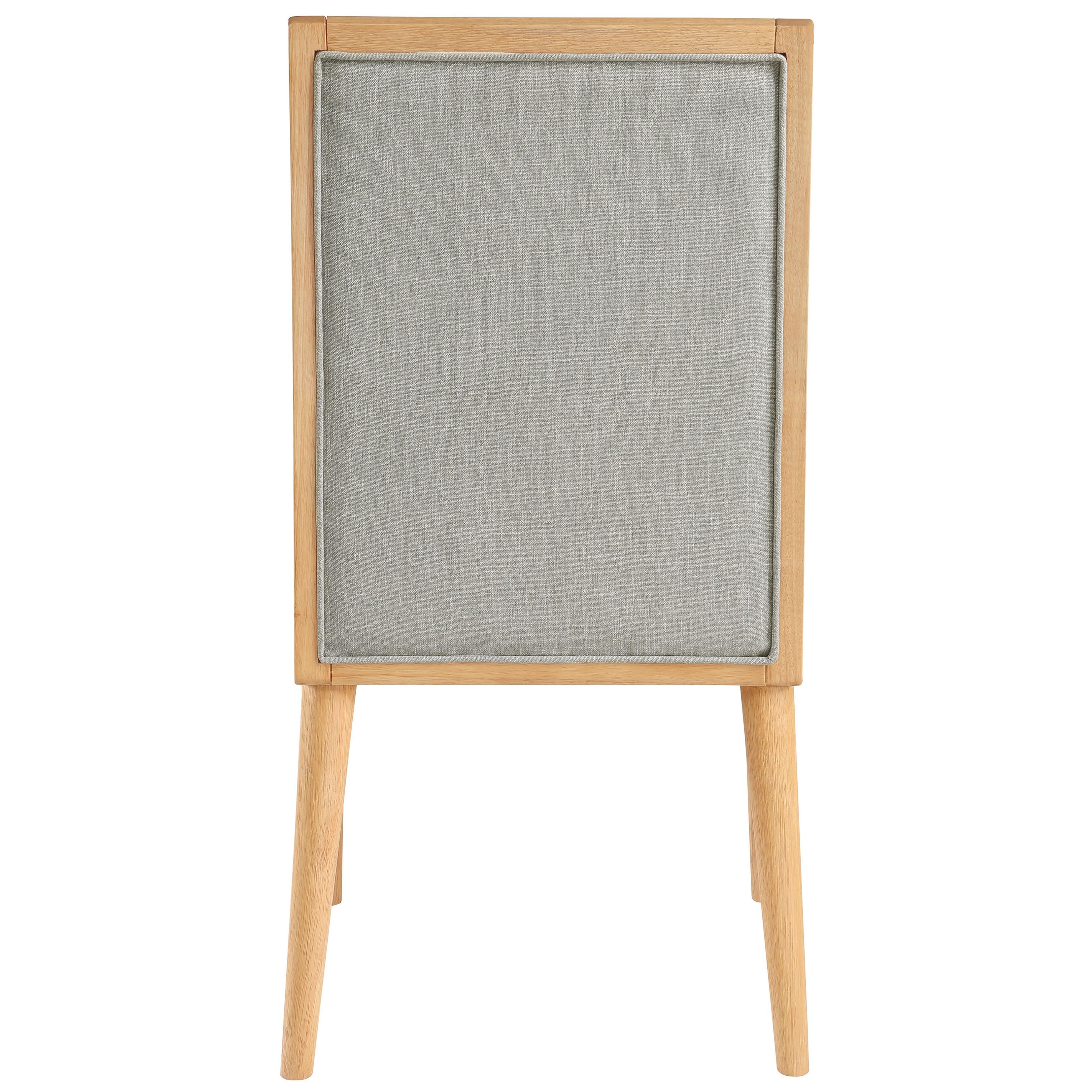 Meridian Bristol Grey Linen Textured Fabric Dining Chair