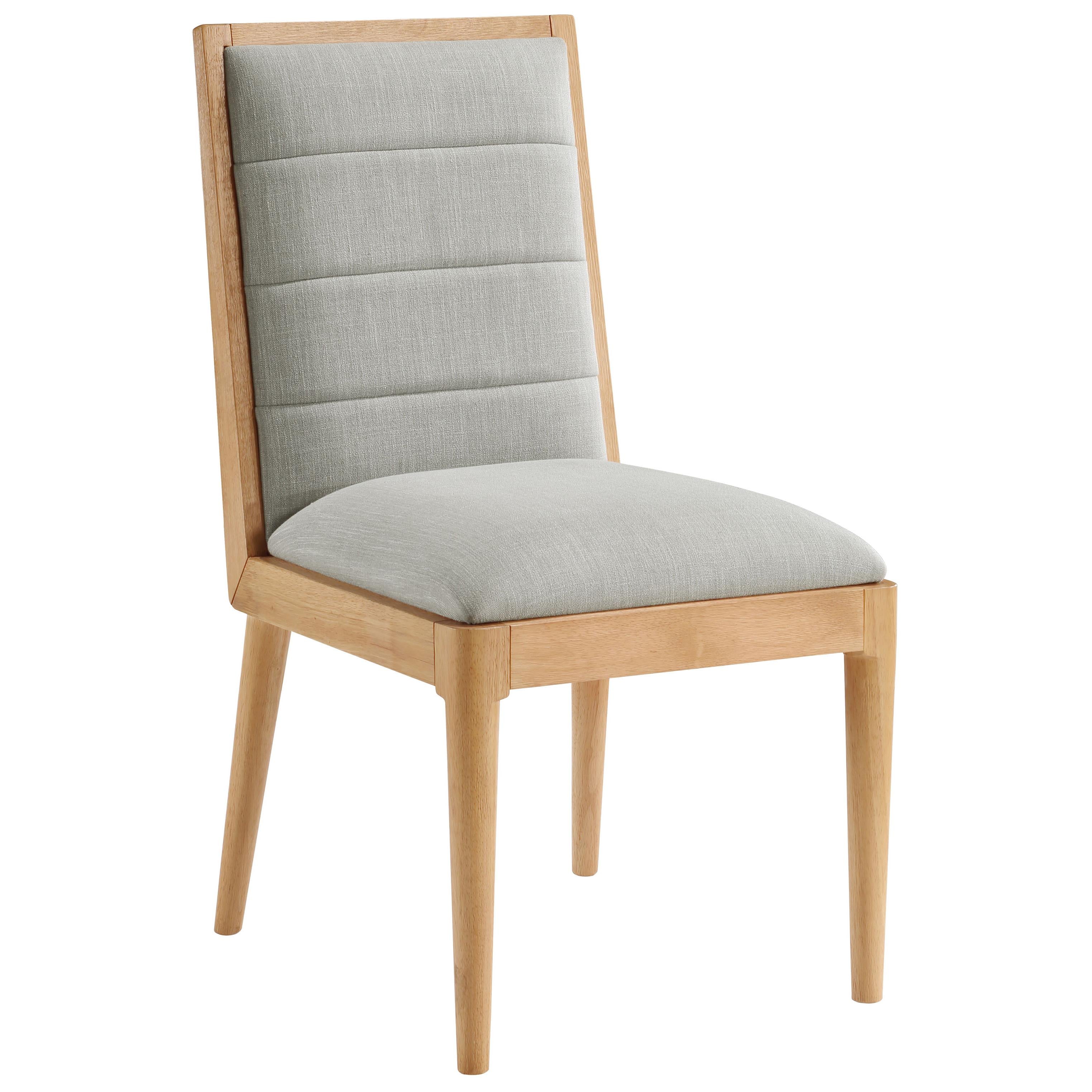 Meridian Bristol Grey Linen Textured Fabric Dining Chair