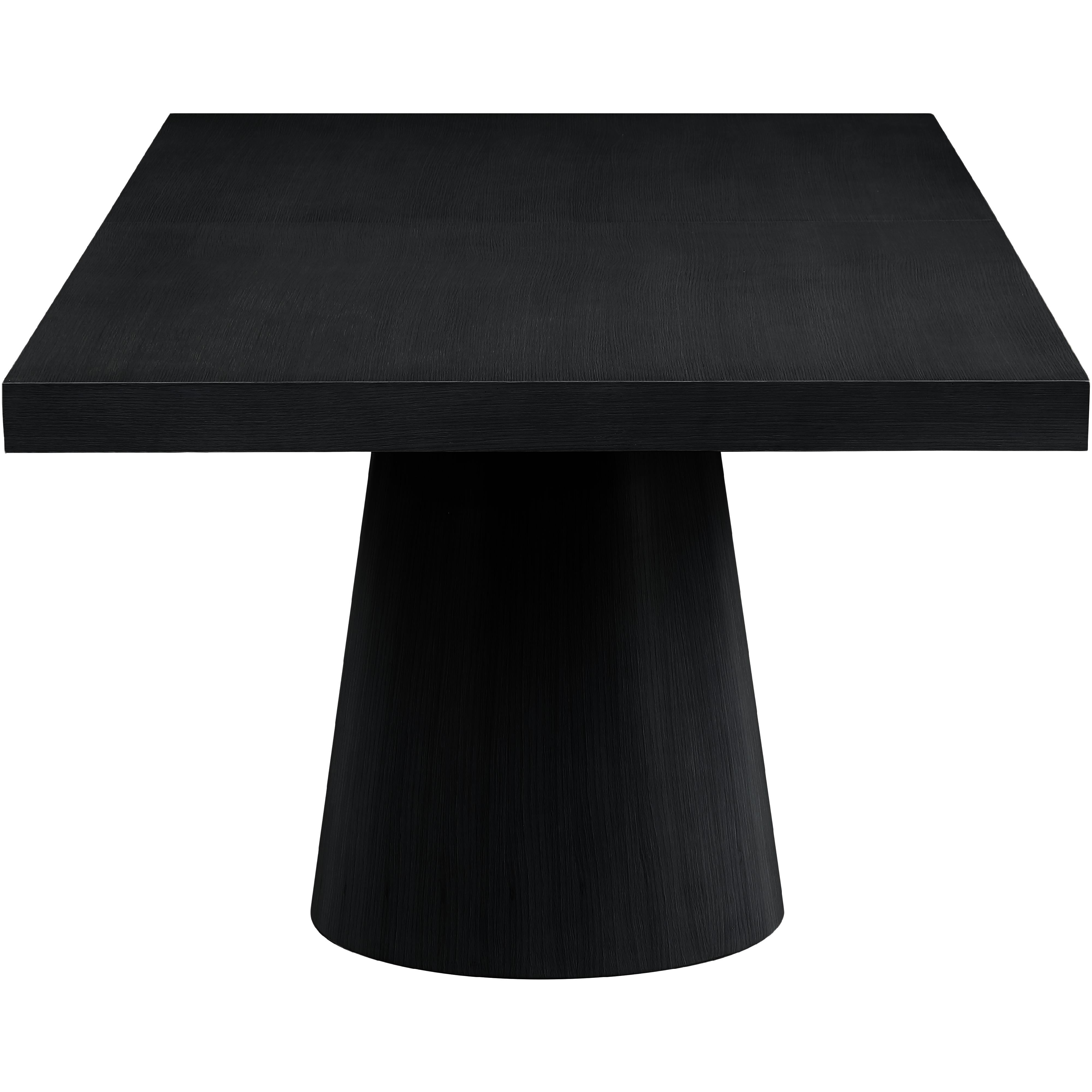 Meridian Tavolo Black Oak Veneer Dining Table (3 Boxes)