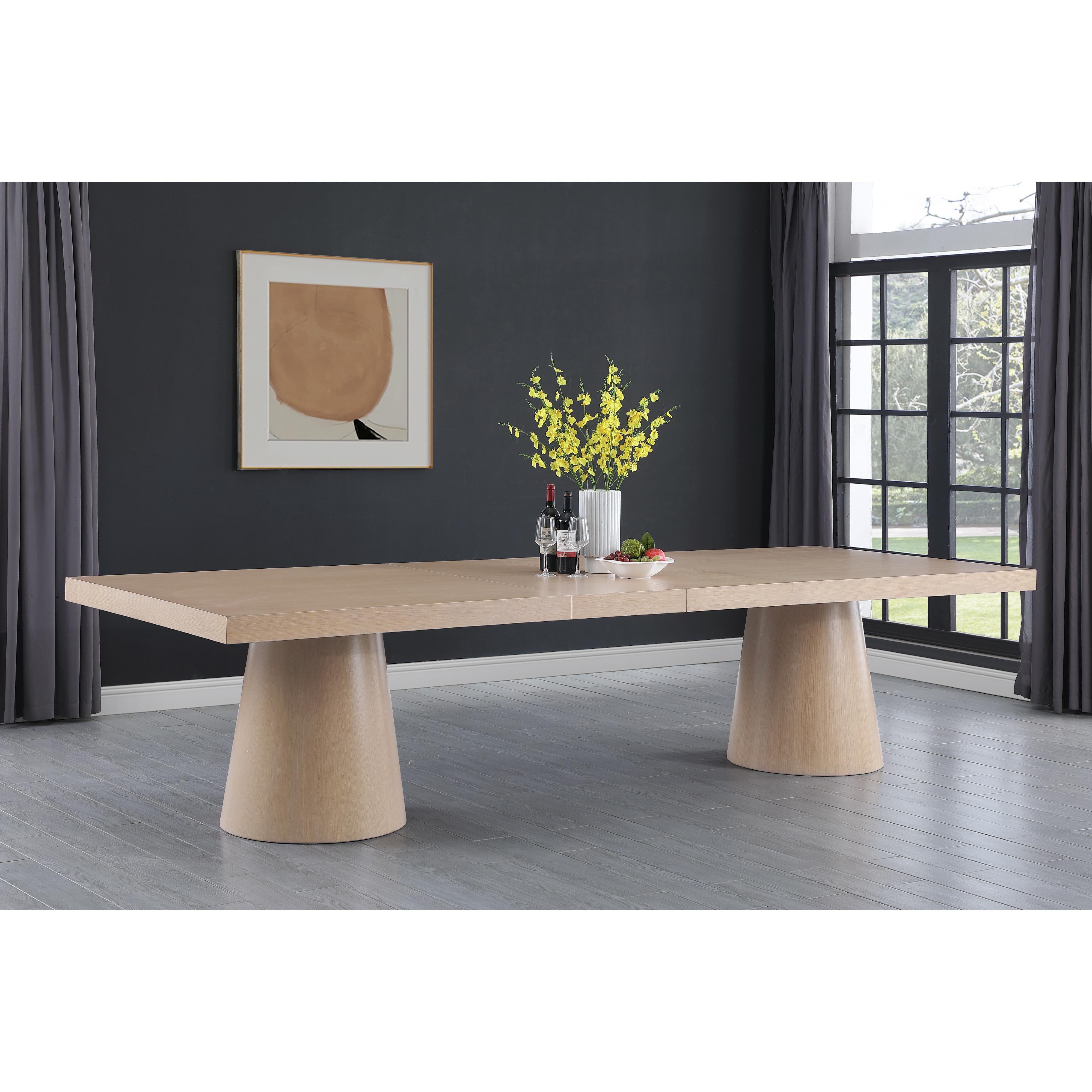 Meridian Tavolo Natural Oak Veneer Dining Table (3 Boxes)