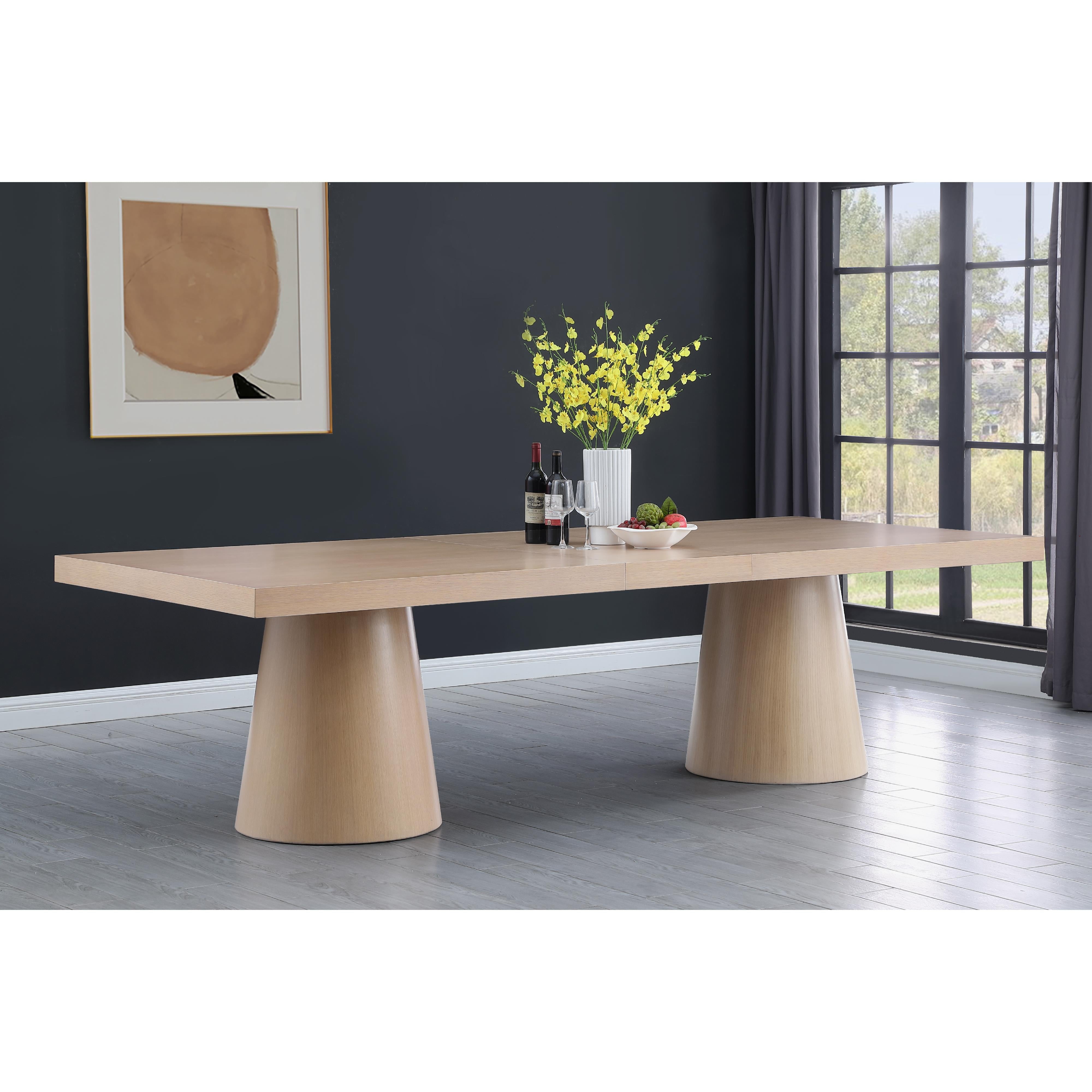 Meridian Tavolo Natural Oak Veneer Dining Table (3 Boxes)