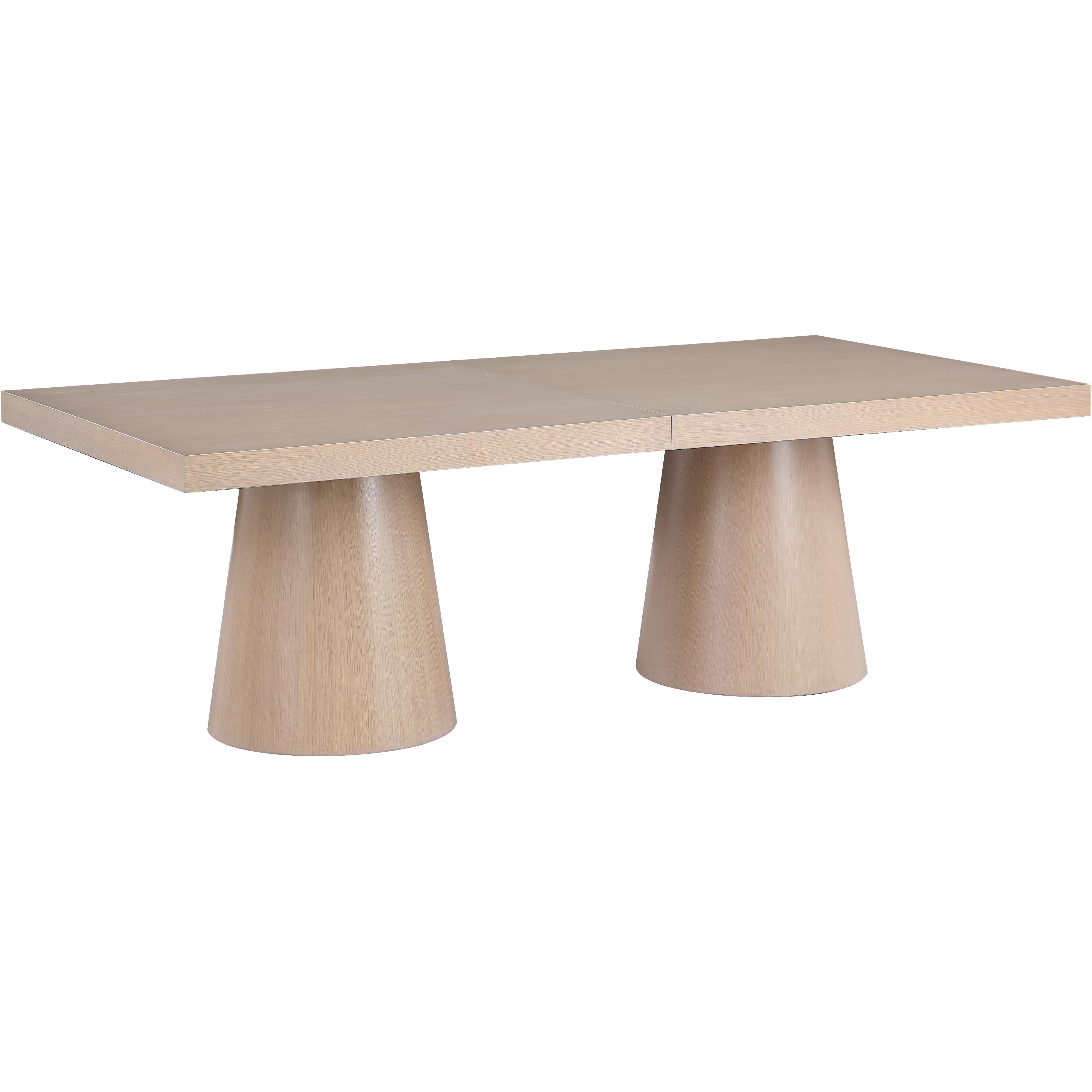 Meridian Tavolo Natural Oak Veneer Dining Table (3 Boxes)