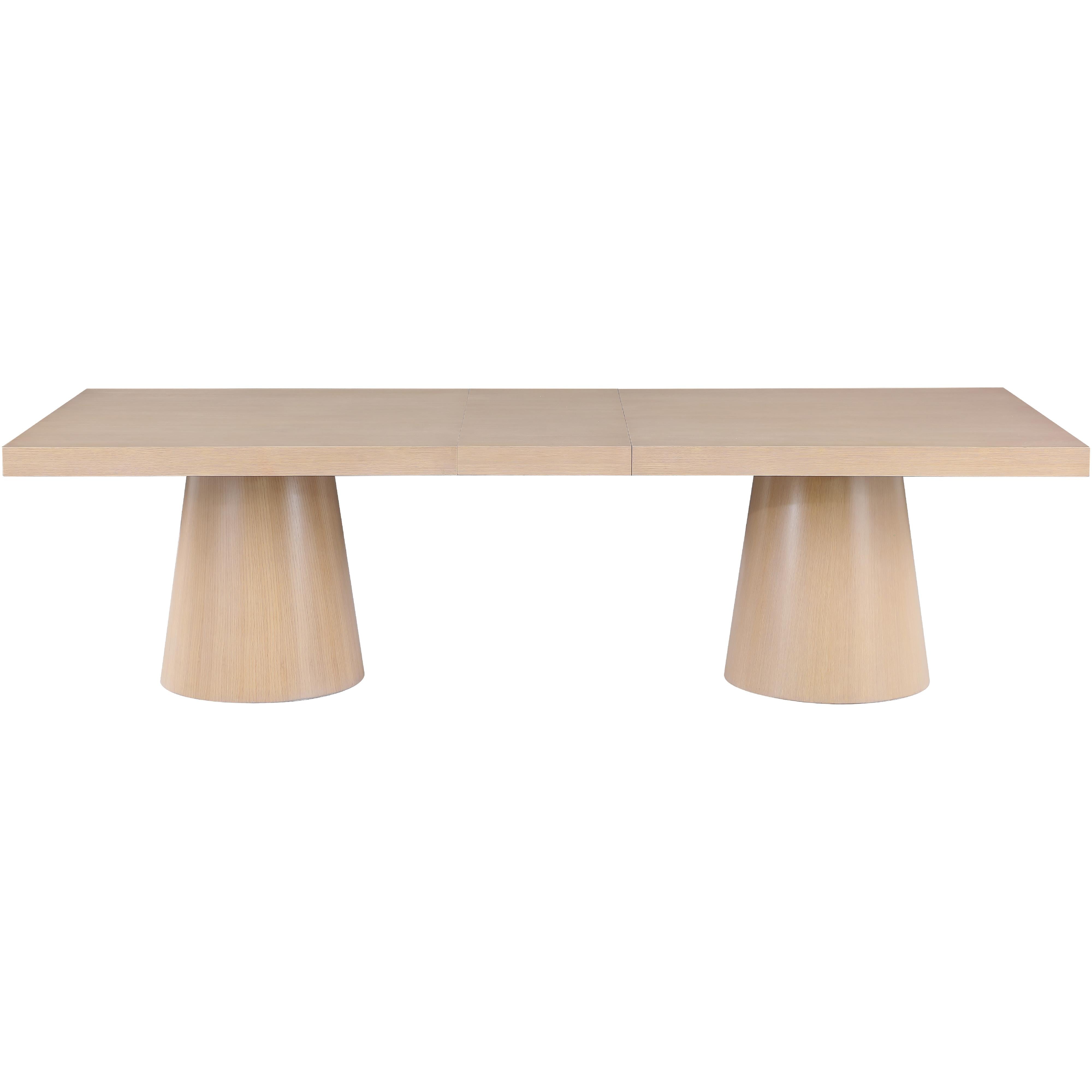 Meridian Tavolo Natural Oak Veneer Dining Table (3 Boxes)