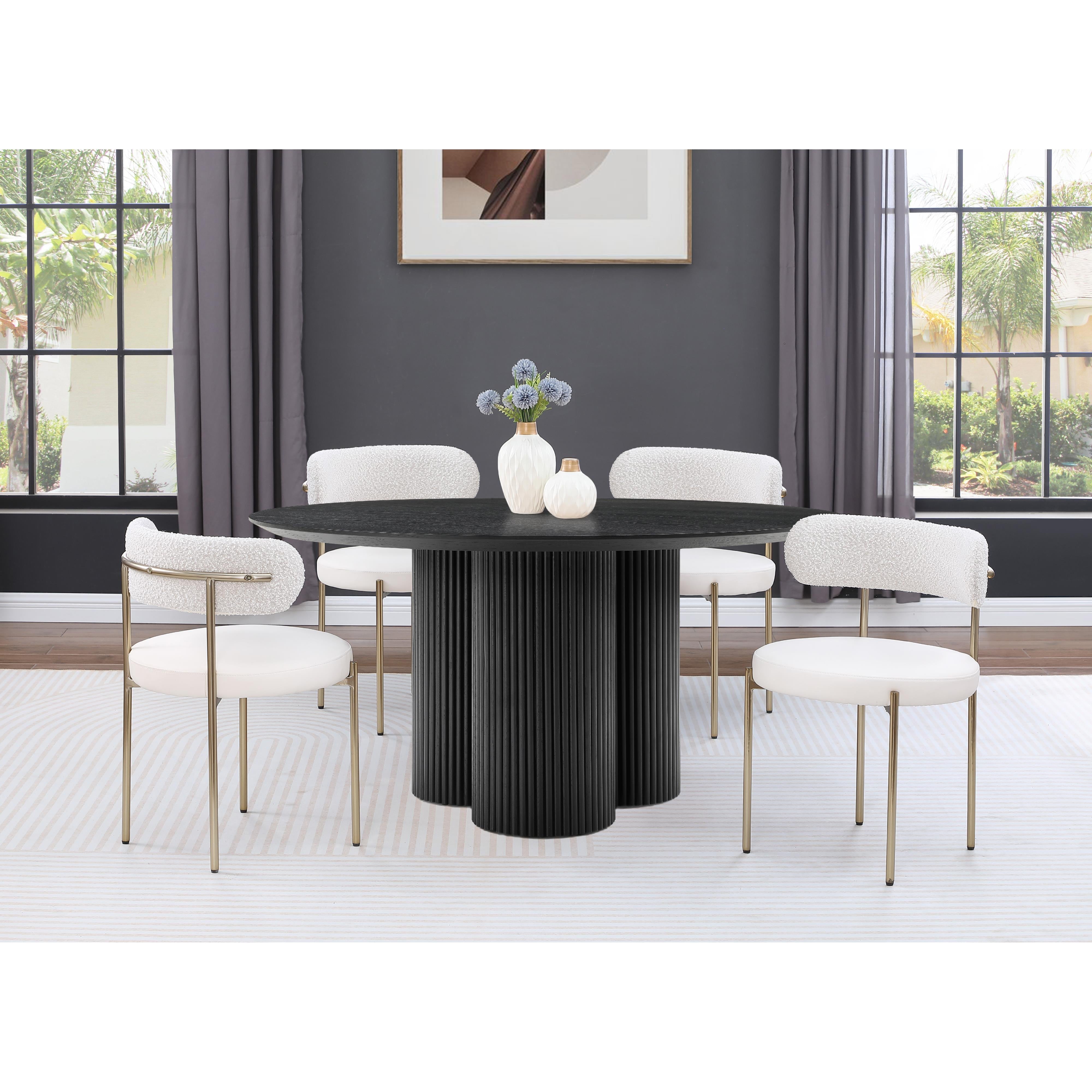 Meridian Simba Black Dining Table