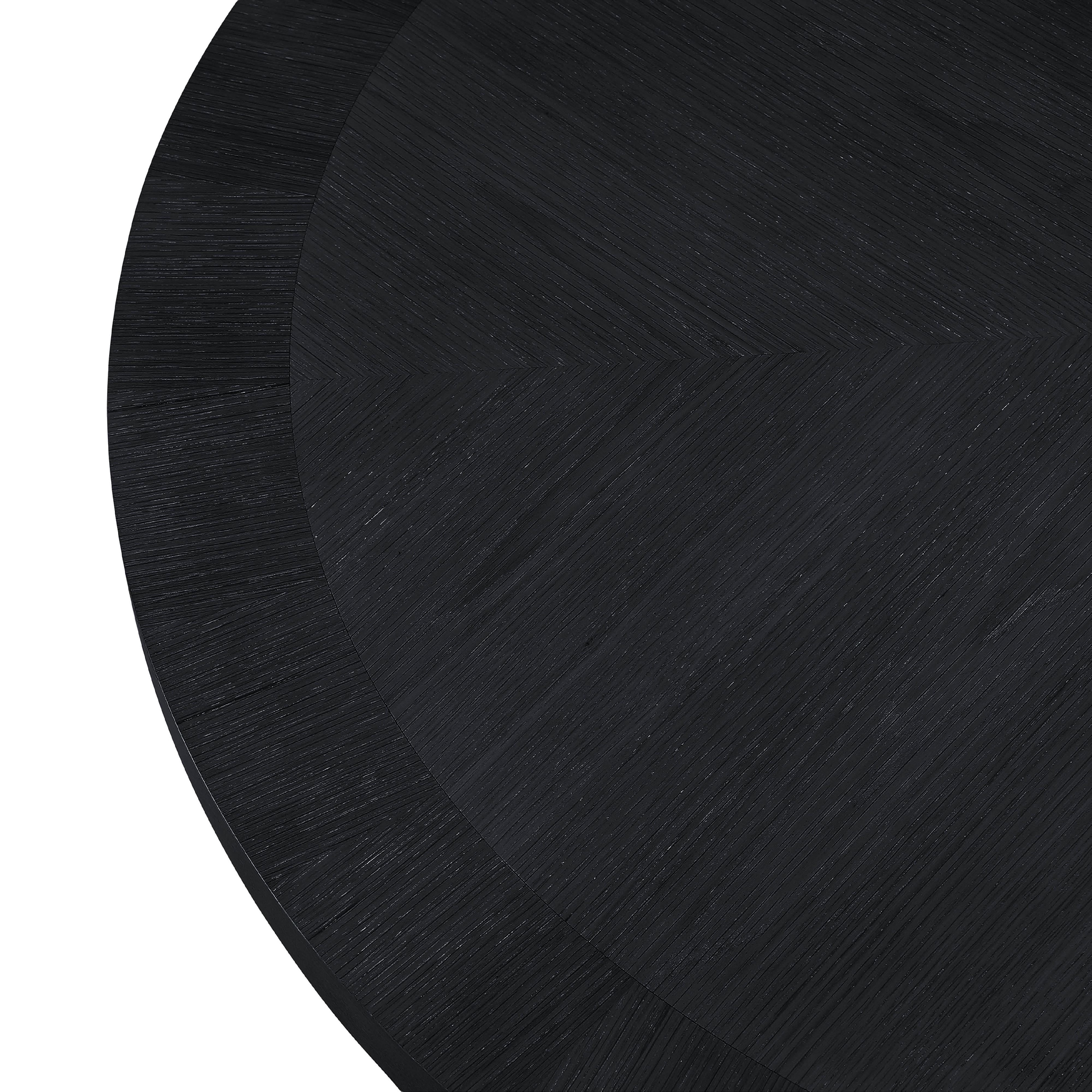 Meridian Belinda Black Oak Veneer Dining Table