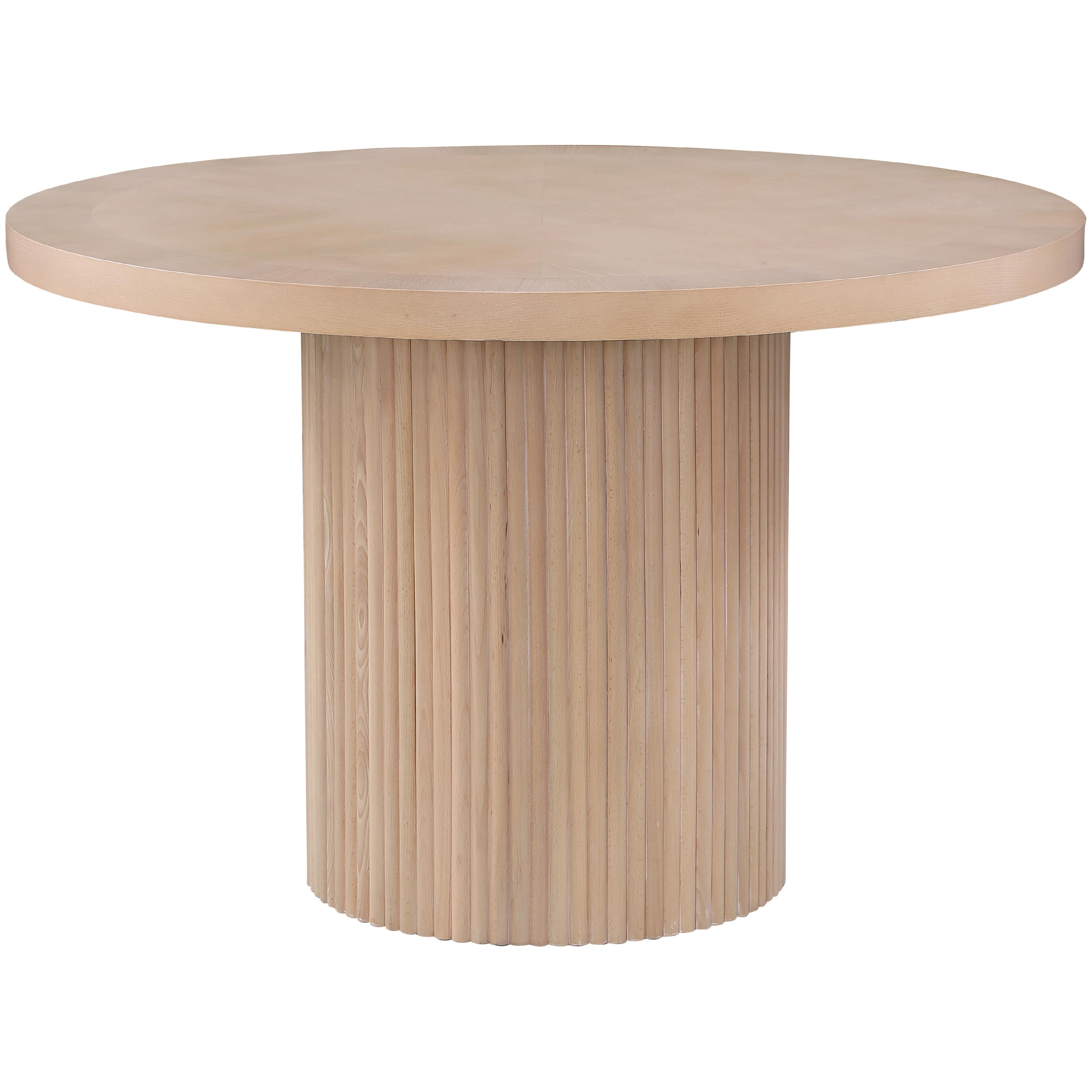 Meridian Belinda Natural Oak Veneer Dining Table