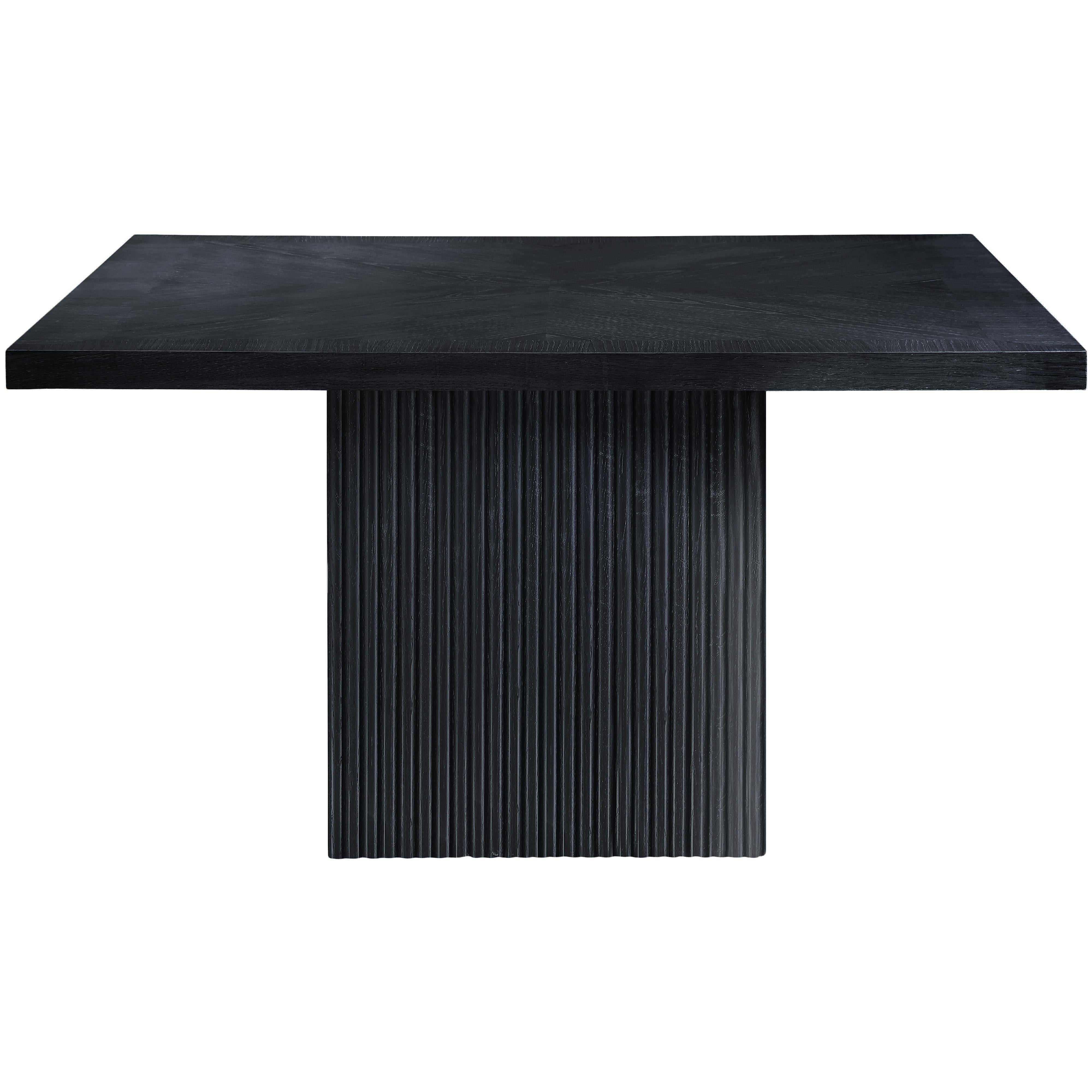 Meridian Belinda Black Oak Veneer Dining Table