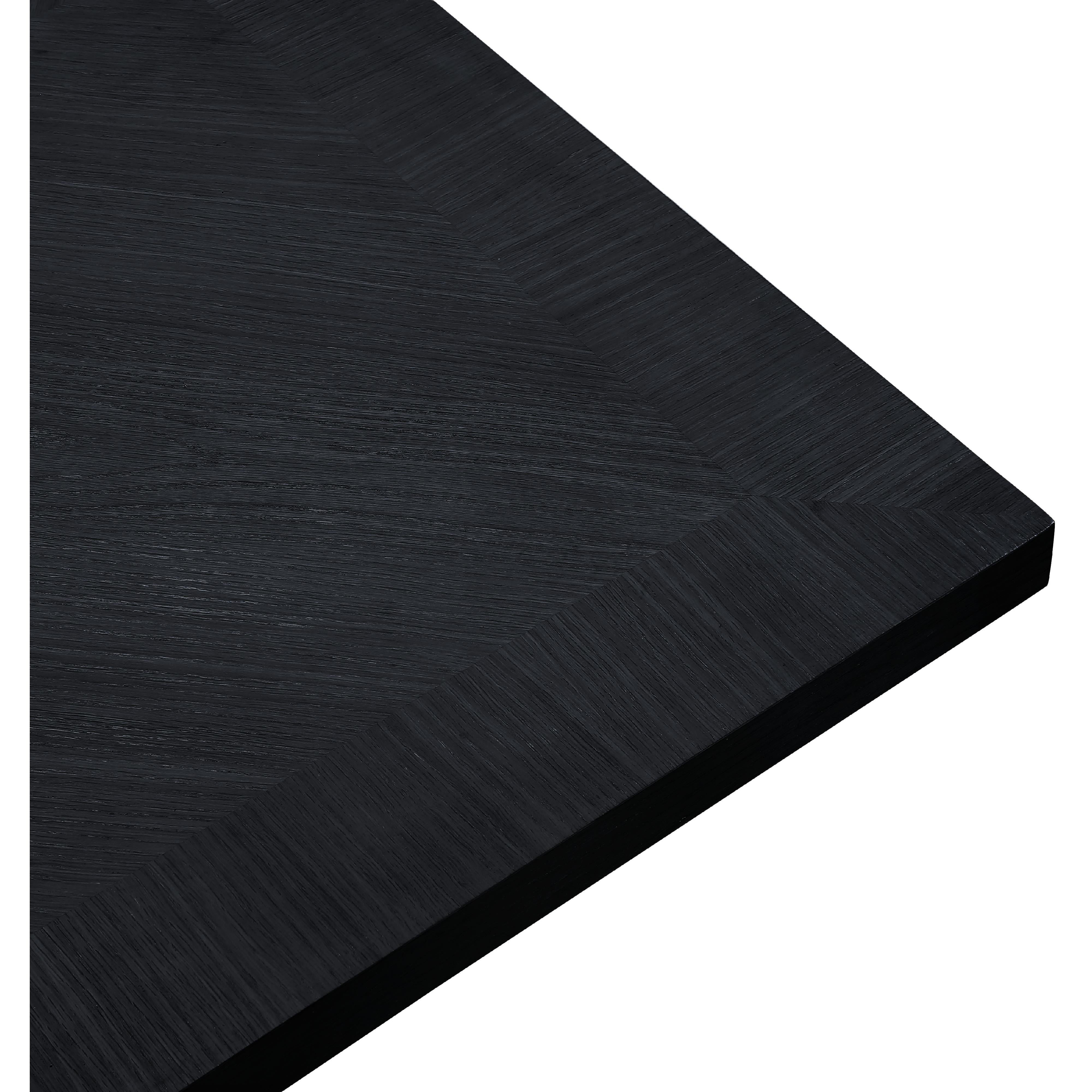 Meridian Belinda Black Oak Veneer Dining Table