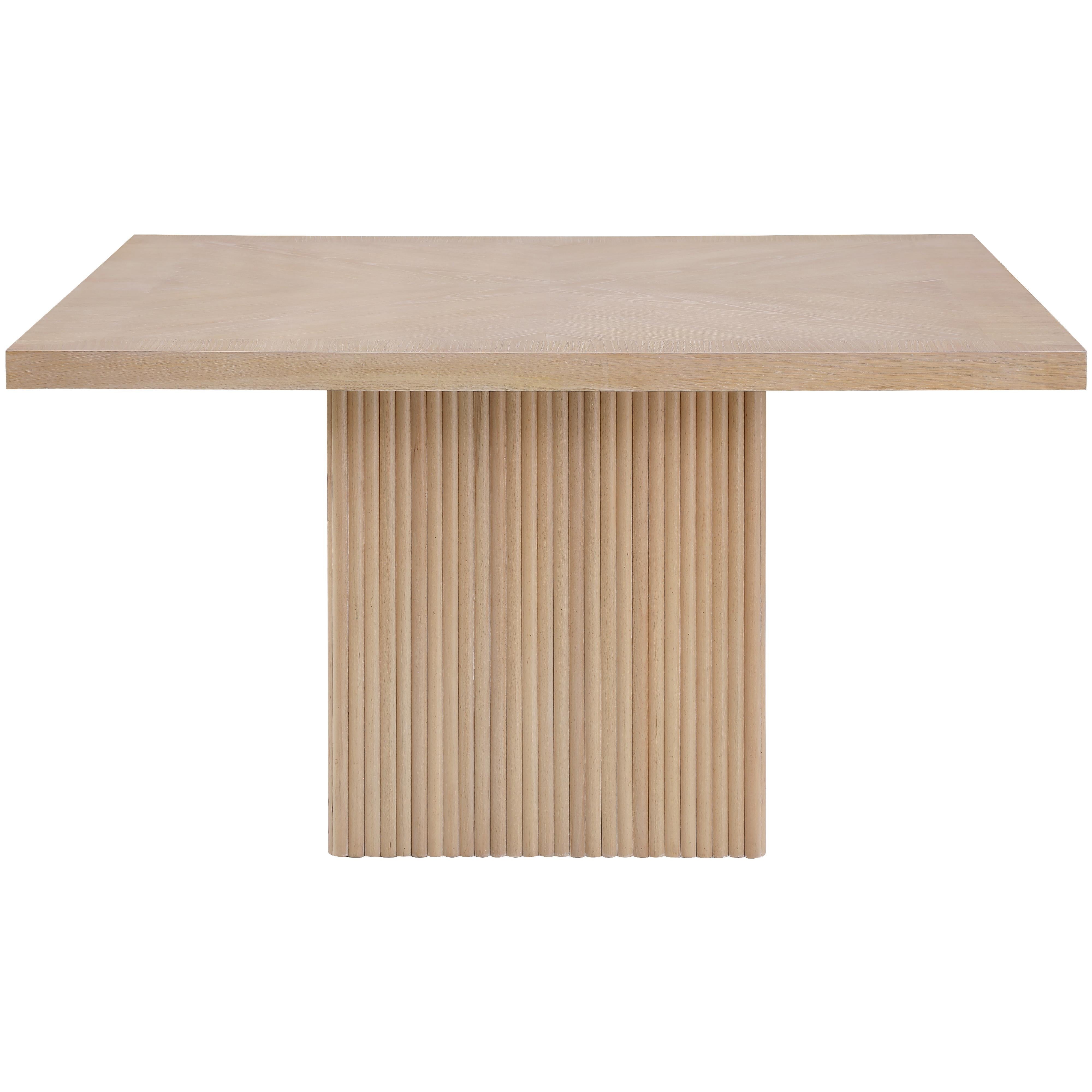 Meridian Belinda Natural Oak Veneer Dining Table