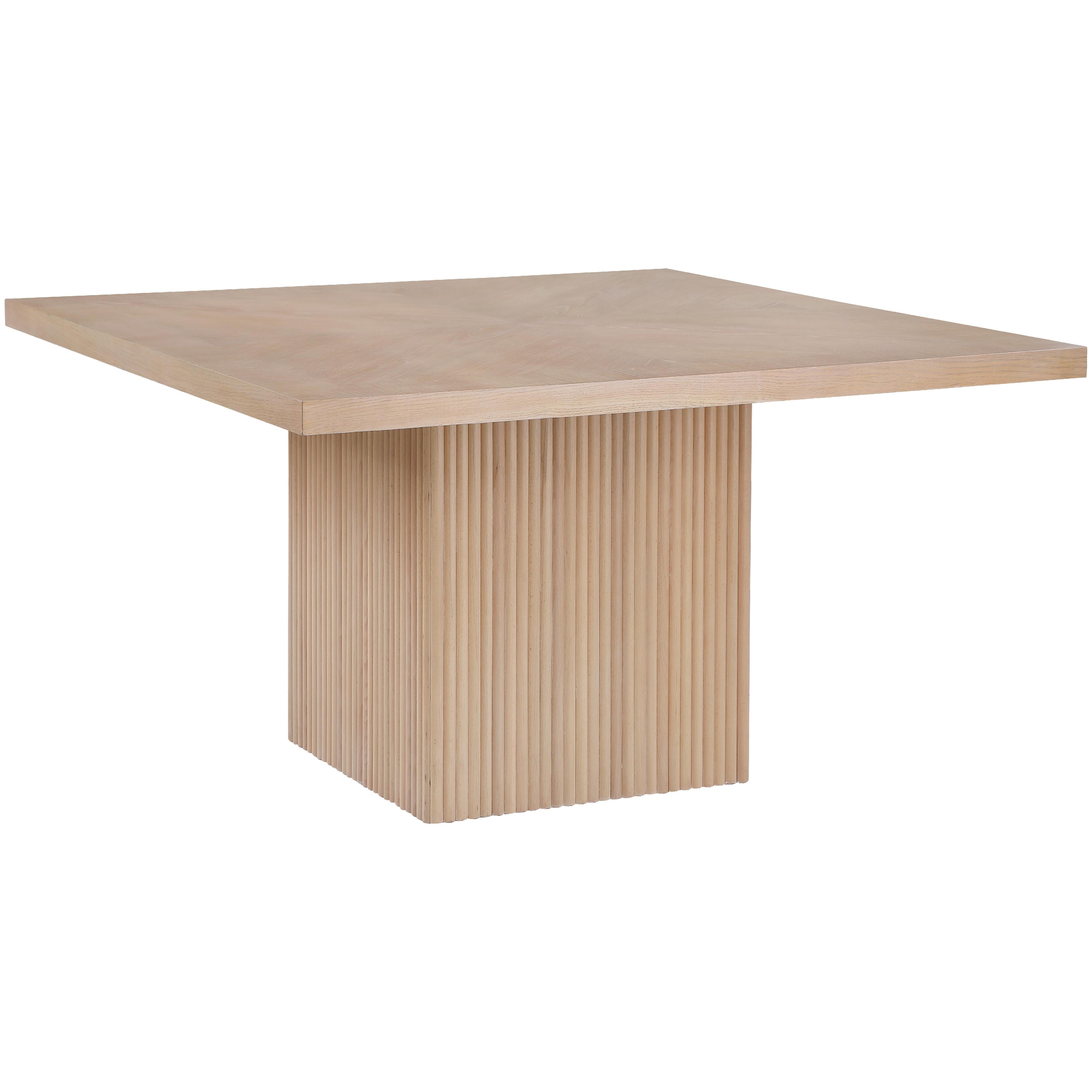 Meridian Belinda Natural Oak Veneer Dining Table