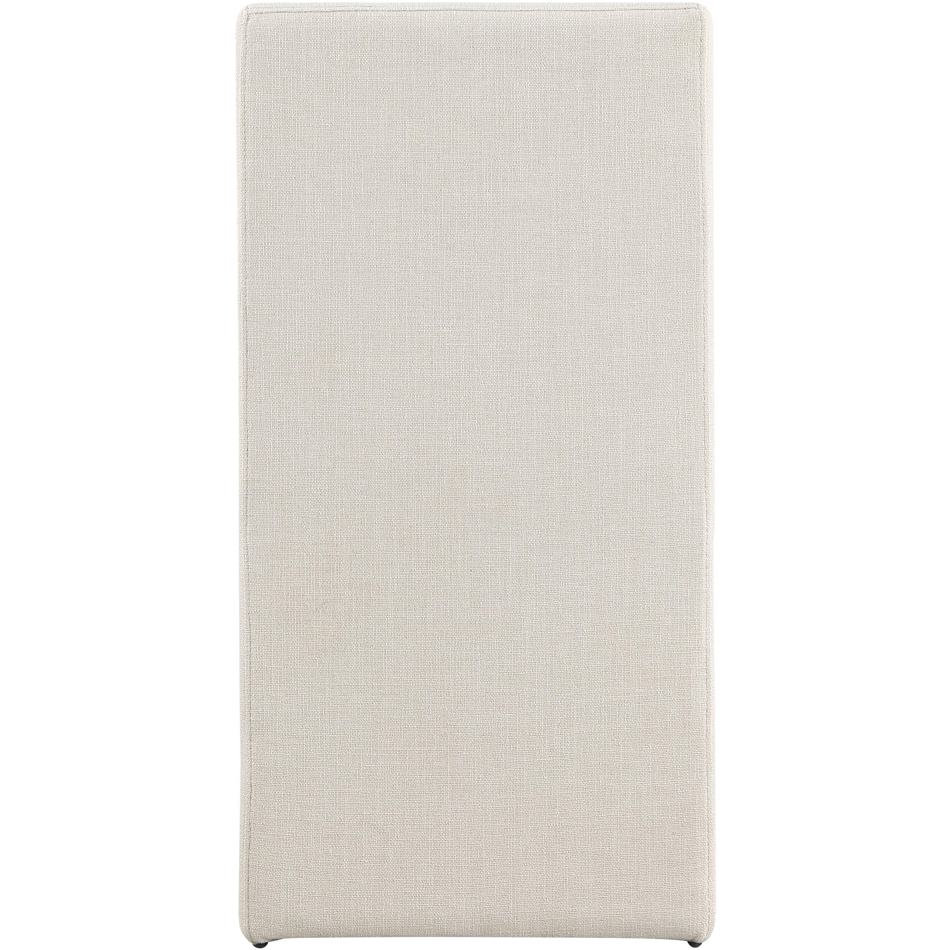 Meridian Benson Beige Linen Textured Fabric Dining Chair