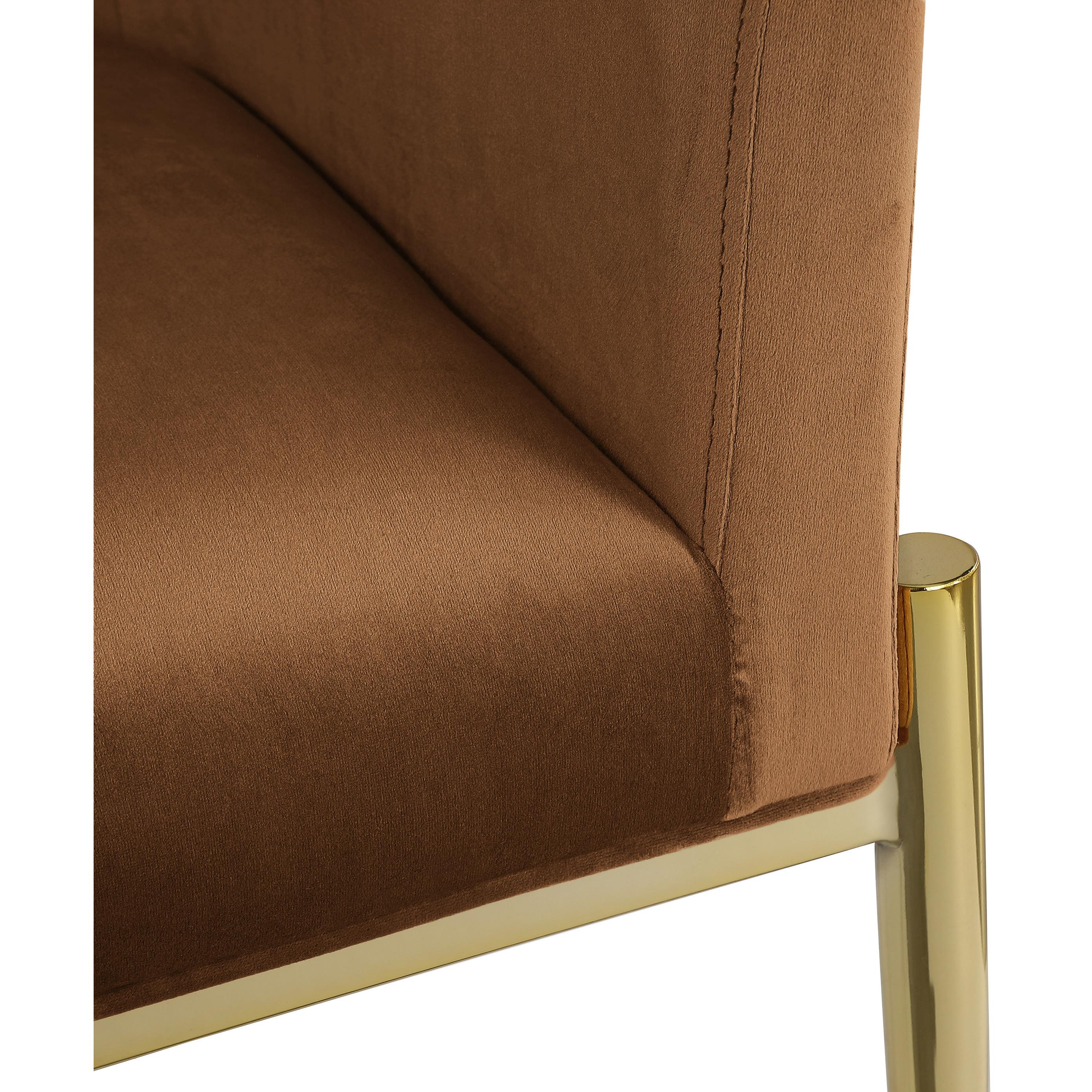 Meridian Xavier Saddle Velvet Dining Chair