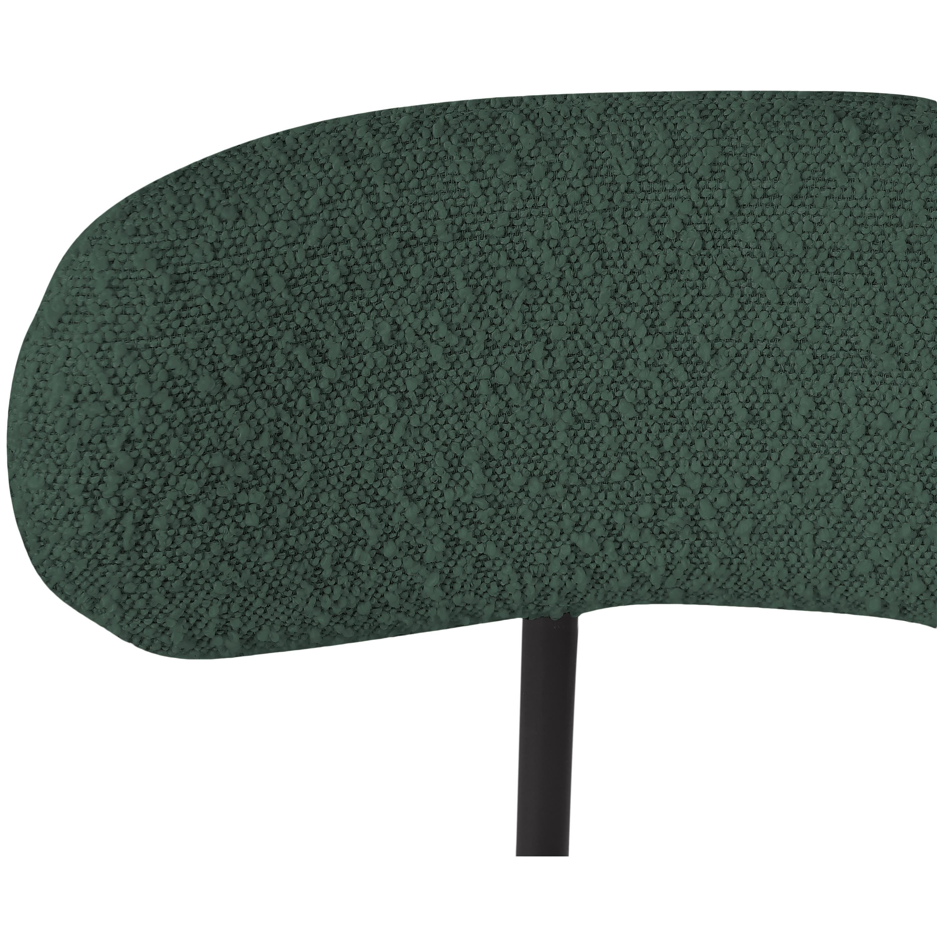 Meridian Beacon Green Boucle Fabric Stool