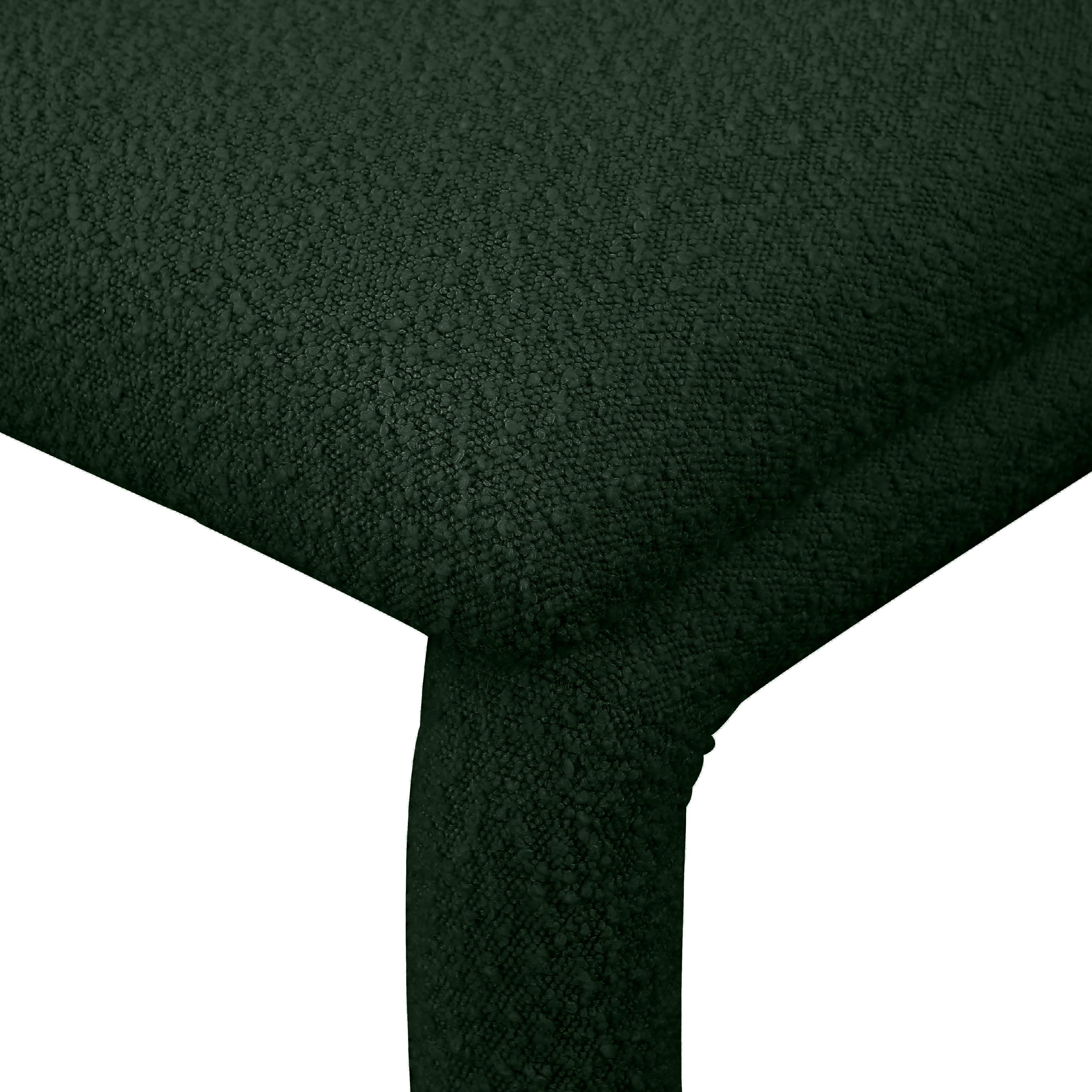 Meridian Xena Green Boucle Fabric Accent/Dining Chair