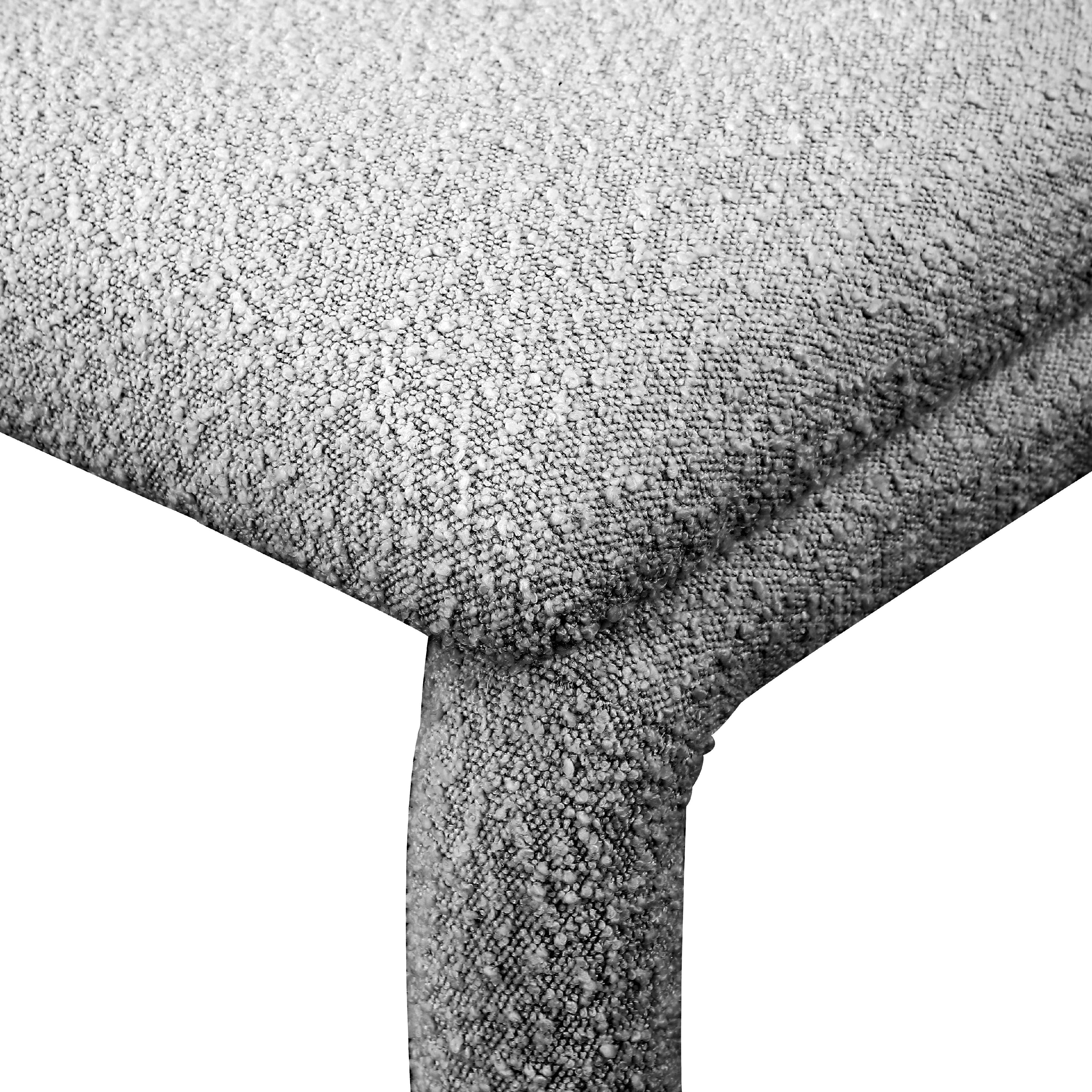 Meridian Xena Grey Boucle Fabric Accent/Dining Chair