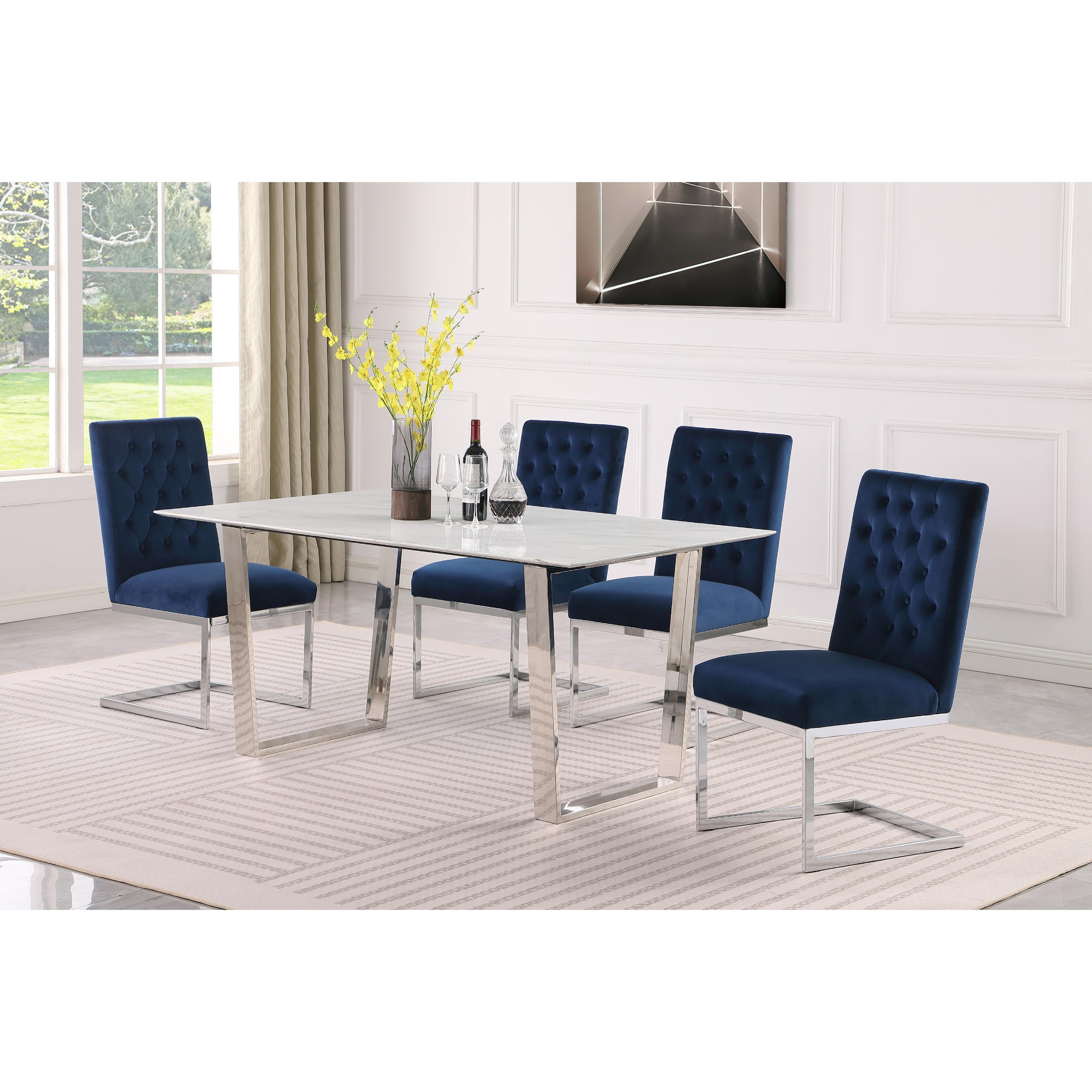 Meridian Carlton White Dining Table