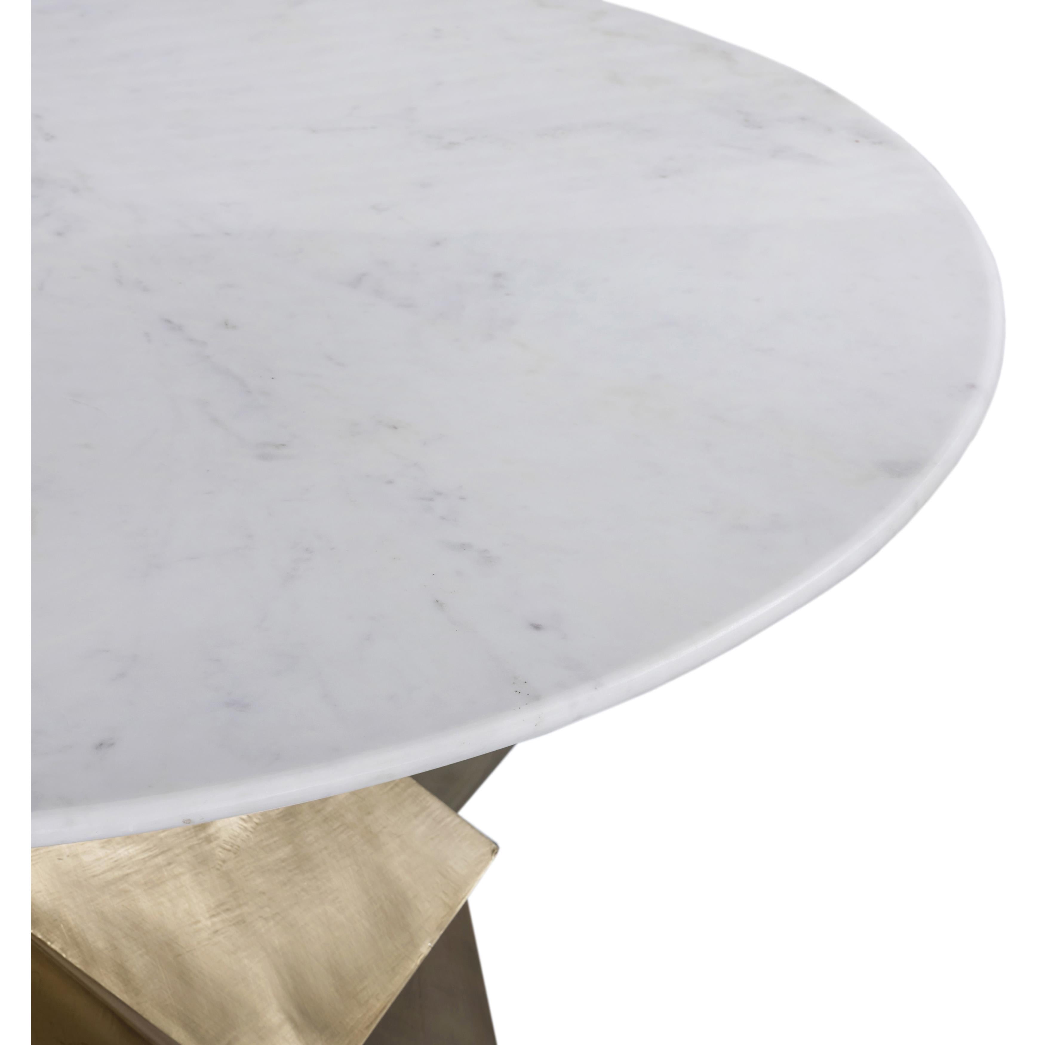 Meridian Walker White Dining Table