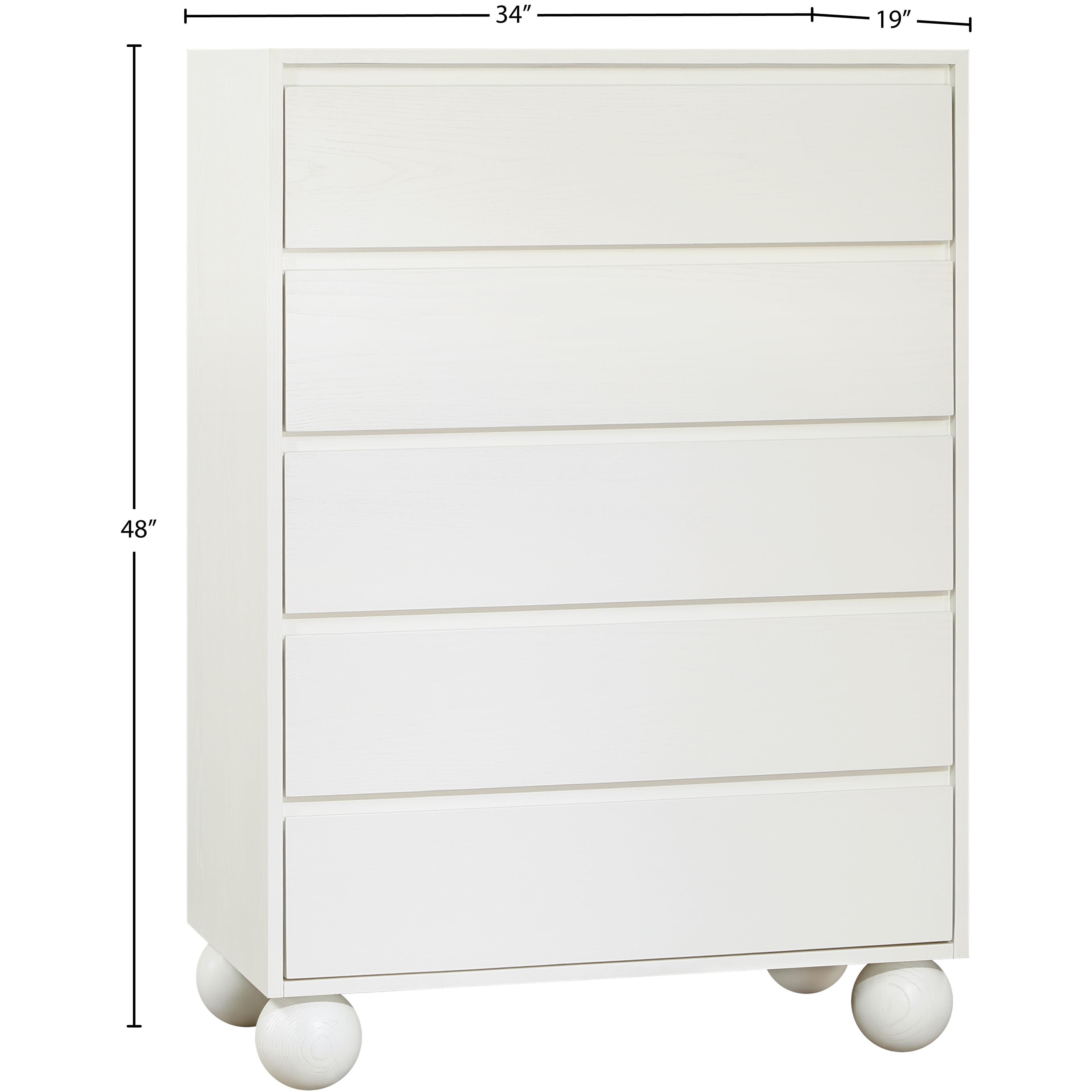 Meridian Kent Cream Chest