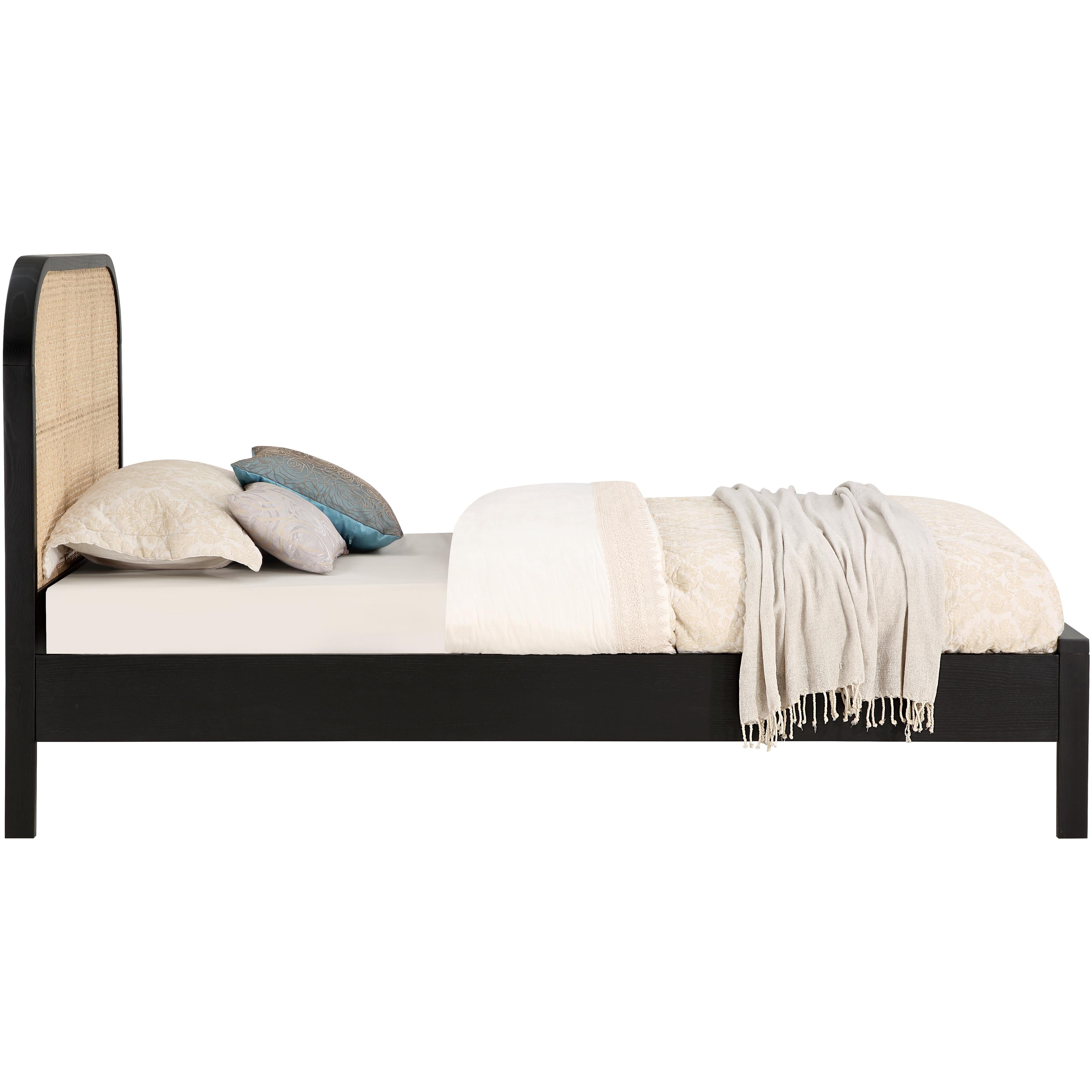 Meridian Siena Black Ash Wood Twin Bed (3 Boxes)