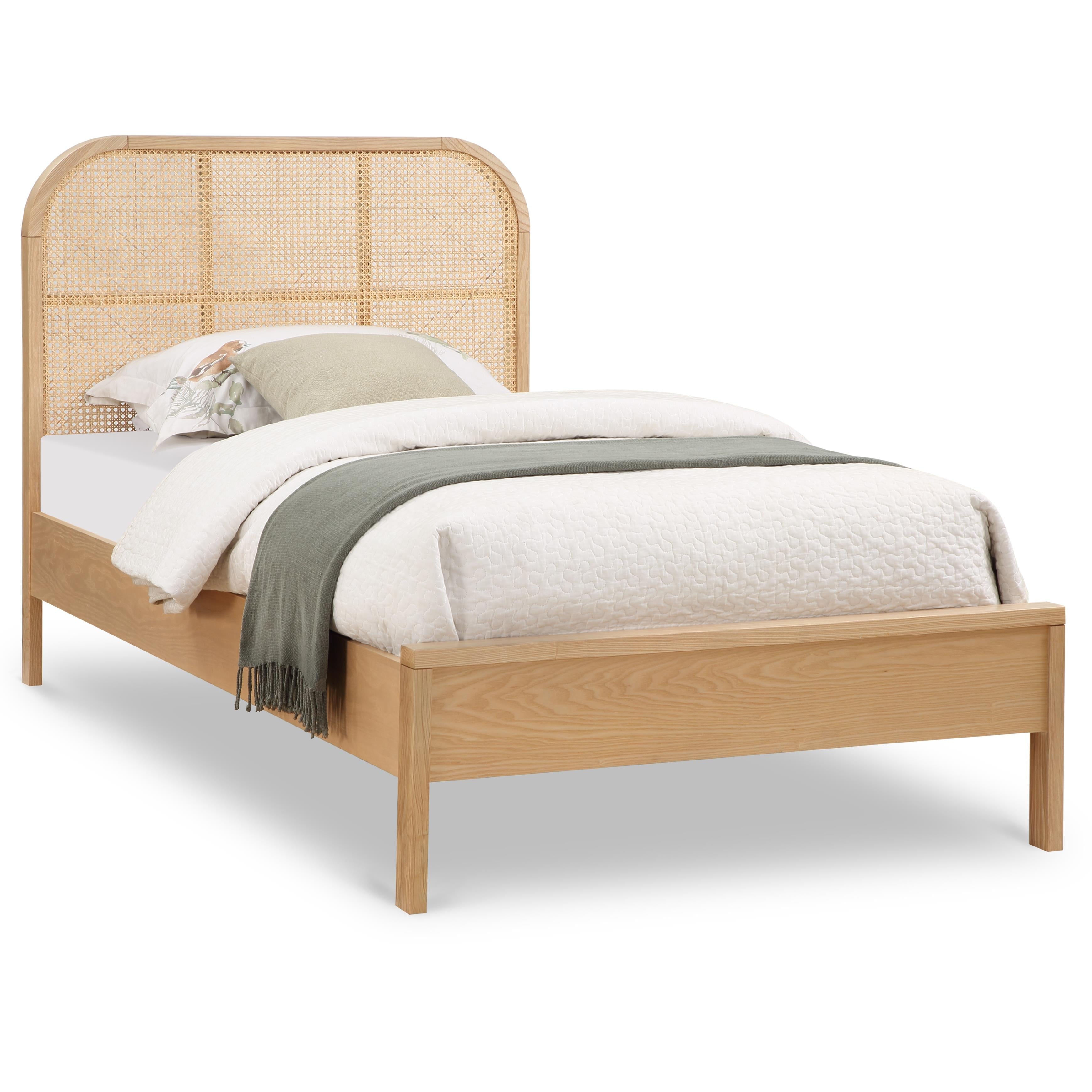 Meridian Siena Natural Ash Wood Twin Bed (3 Boxes)