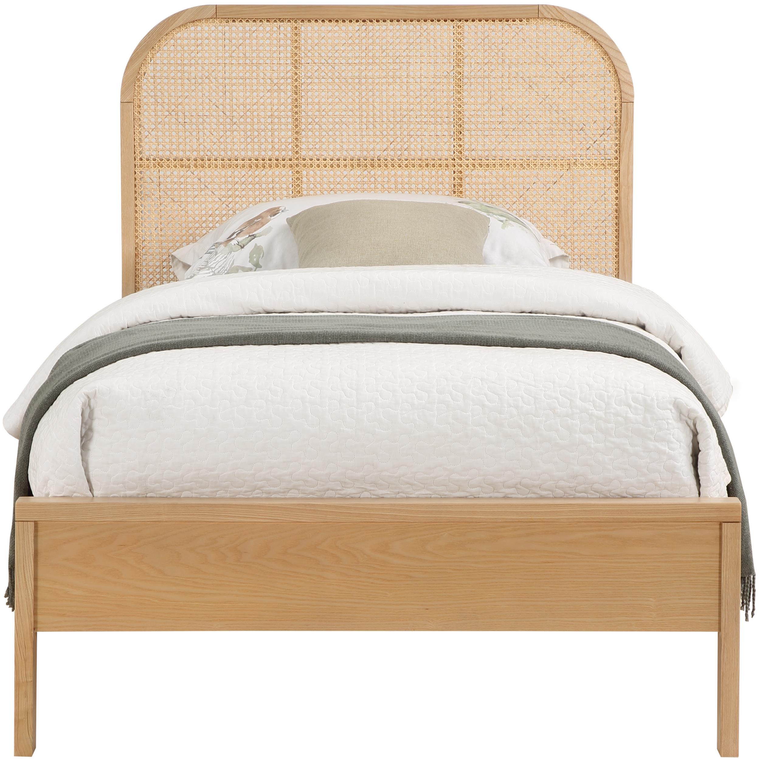 Meridian Siena Natural Ash Wood Twin Bed (3 Boxes)