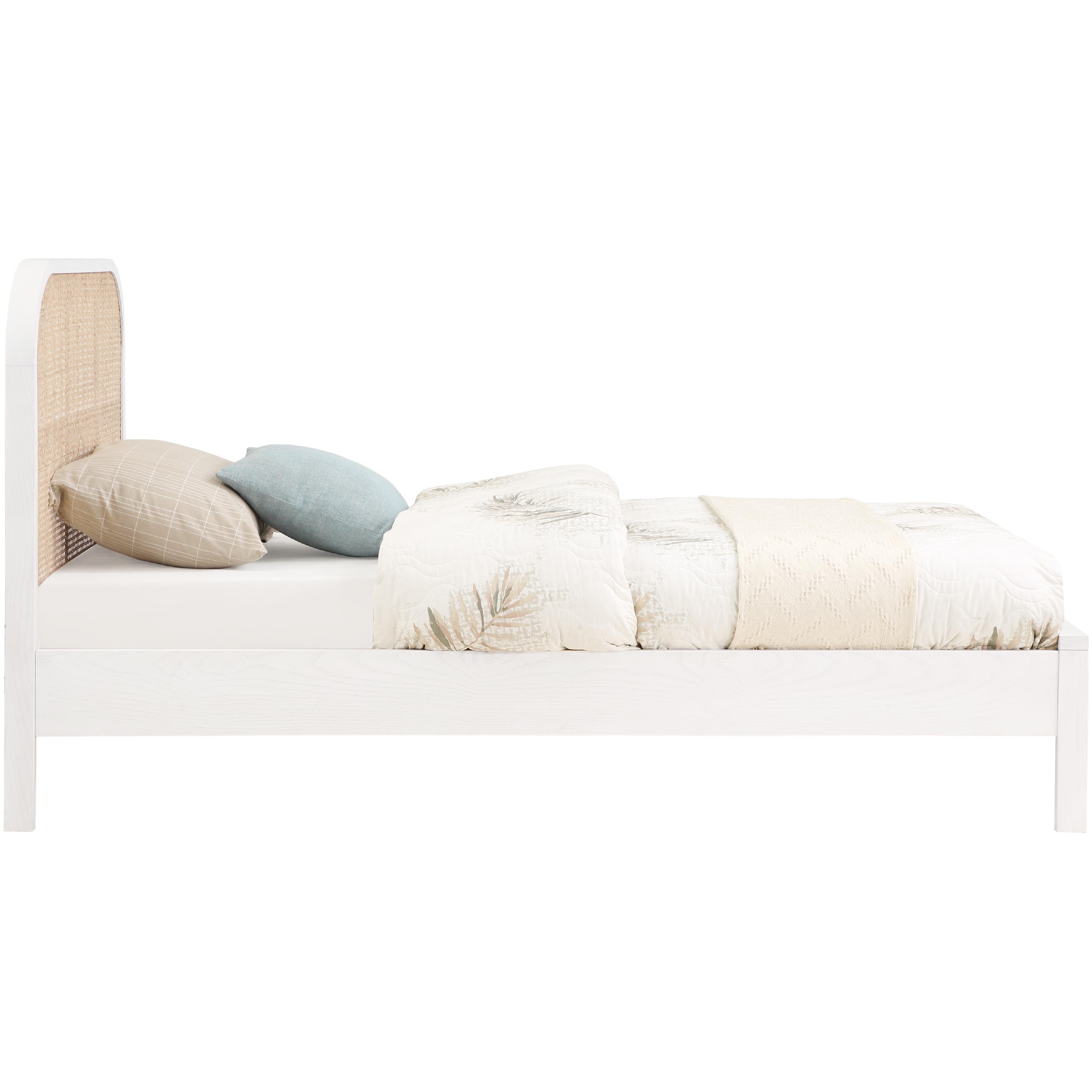 Meridian Siena White Ash Wood Twin Bed (3 Boxes)