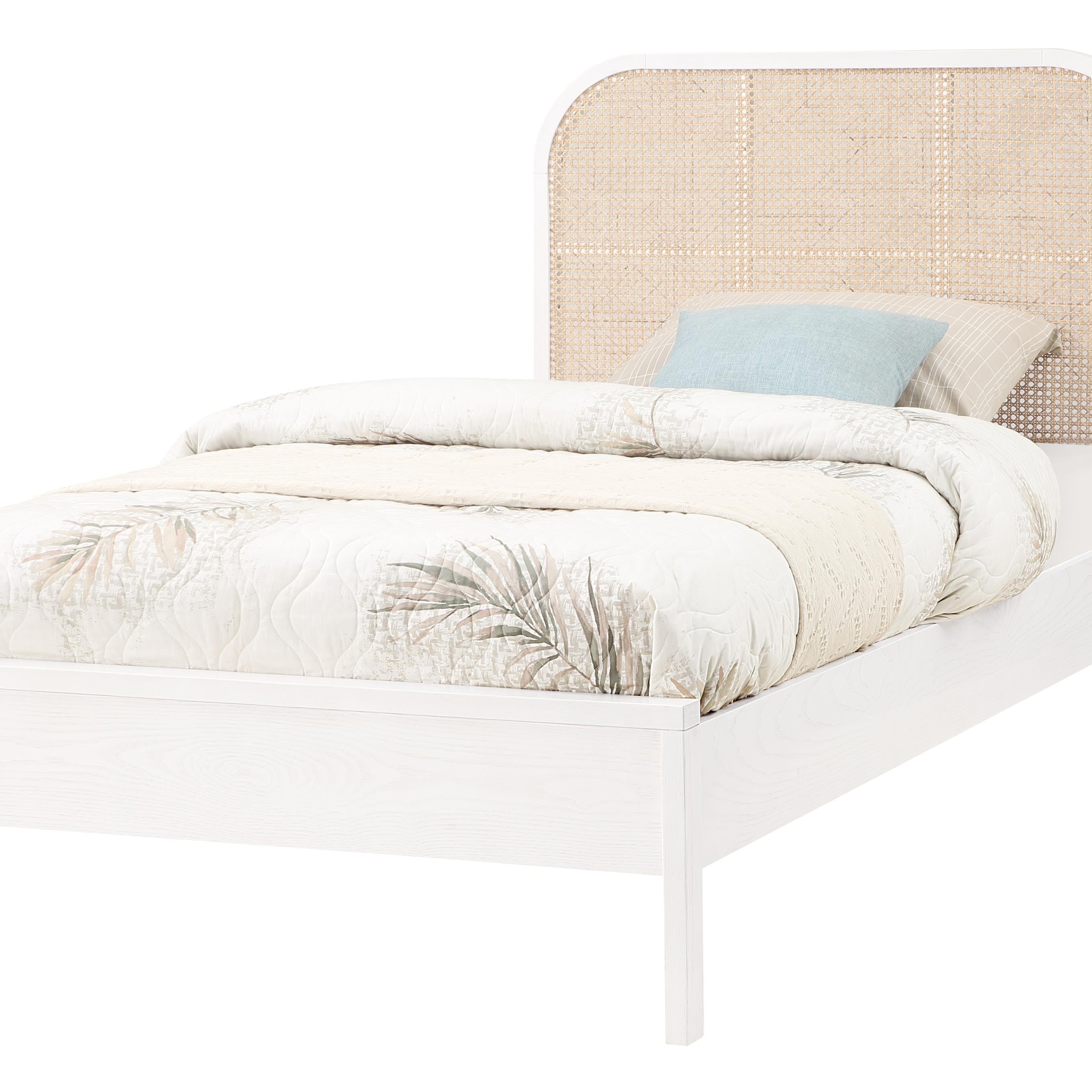 Meridian Siena White Ash Wood Twin Bed (3 Boxes)