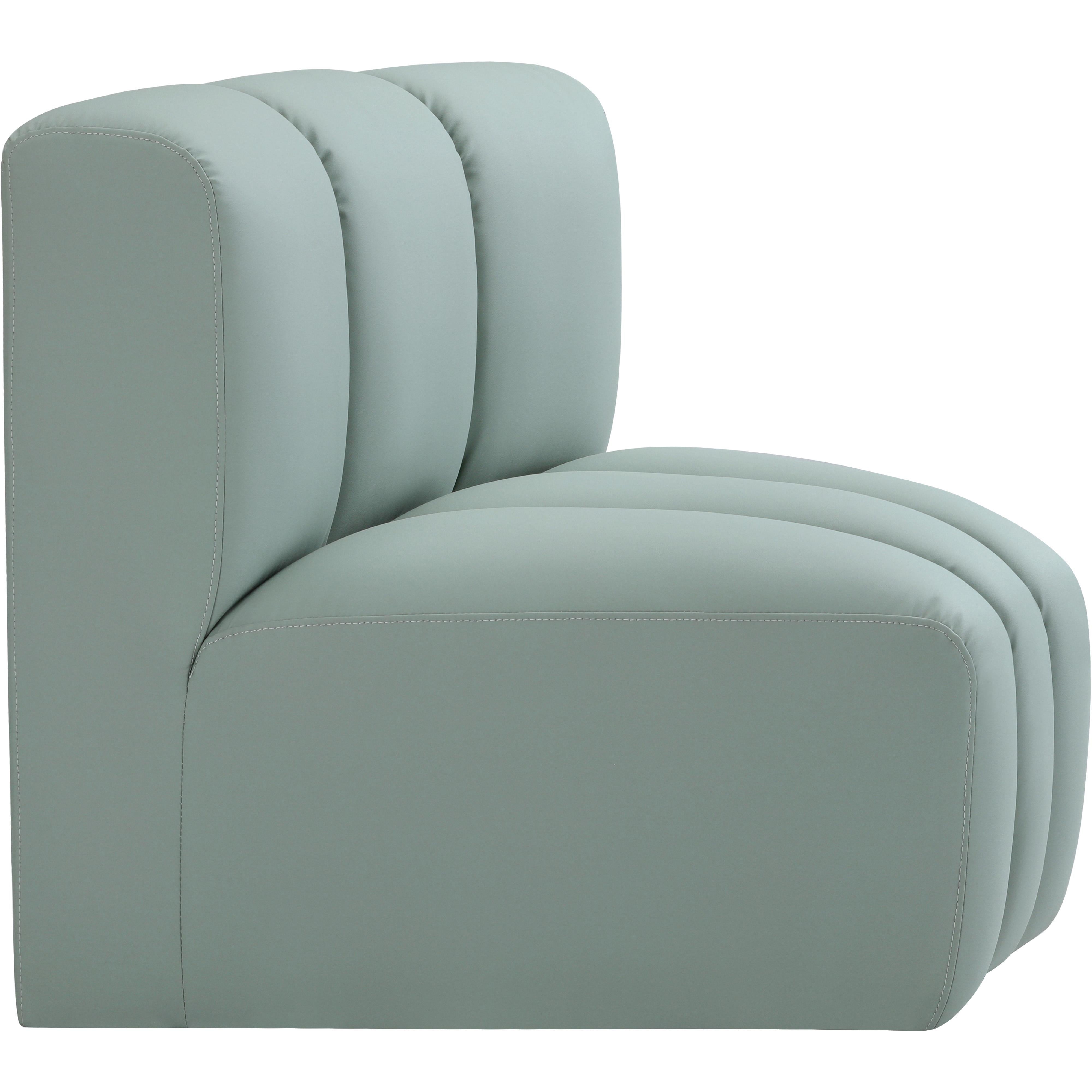 Meridian Arc Mint Green Vegan Leather Curved Corner