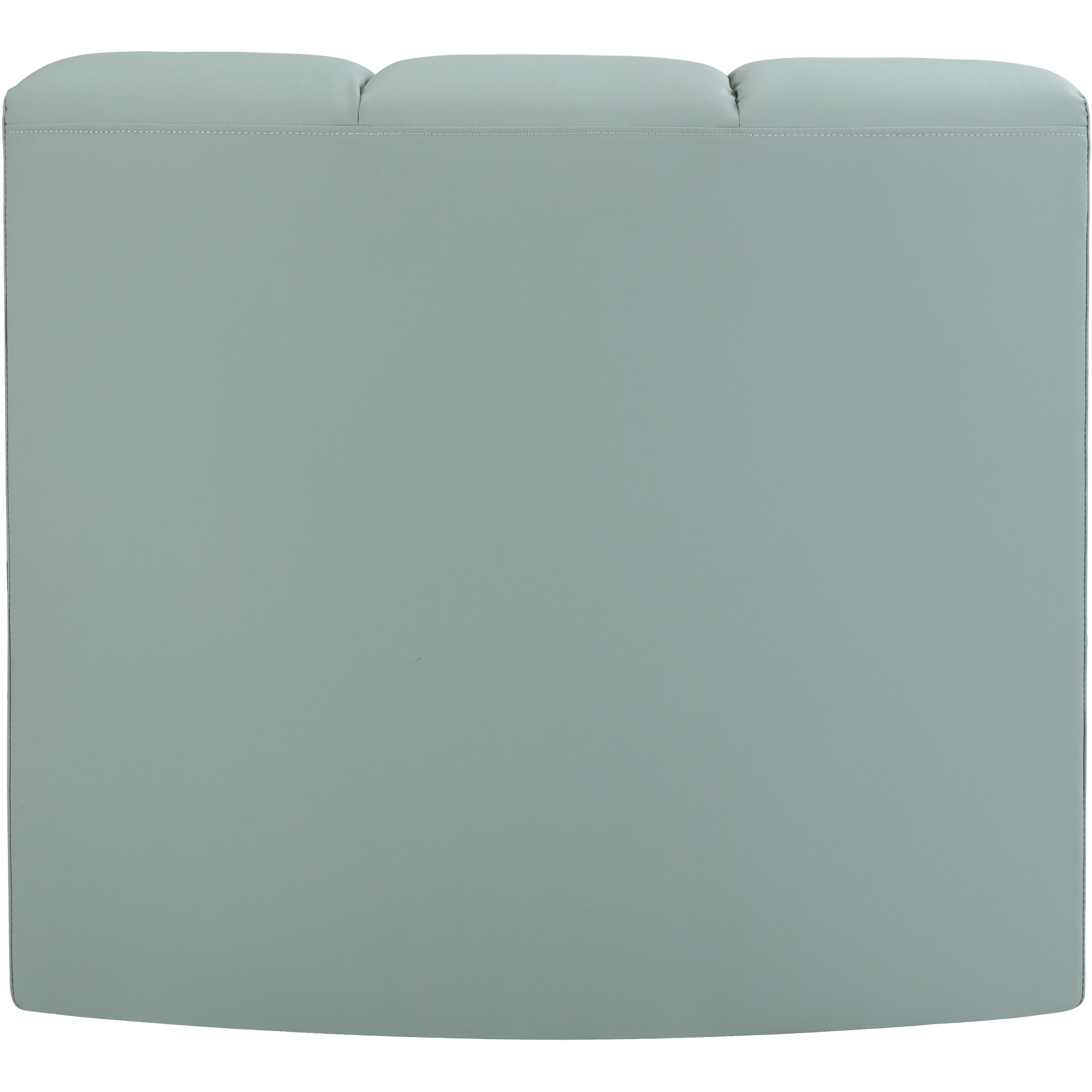 Meridian Arc Mint Green Vegan Leather Curved Corner