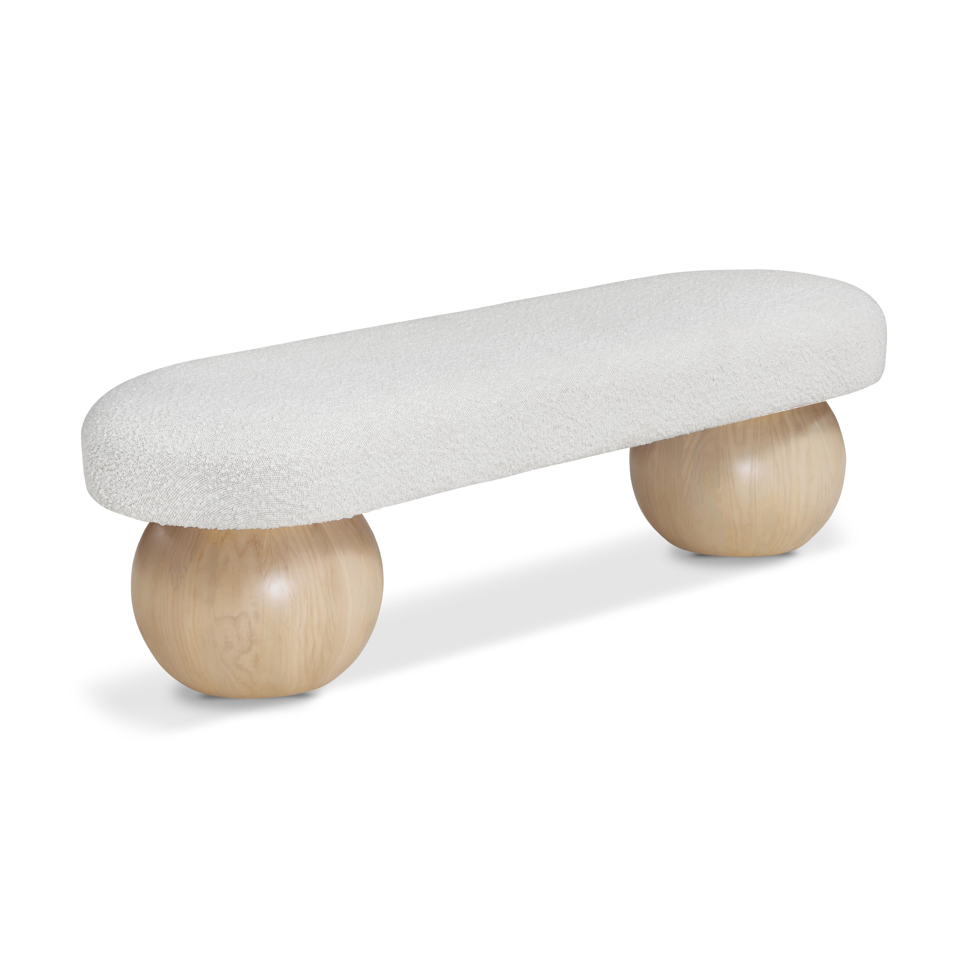 Meridian Bowie Cream Bench