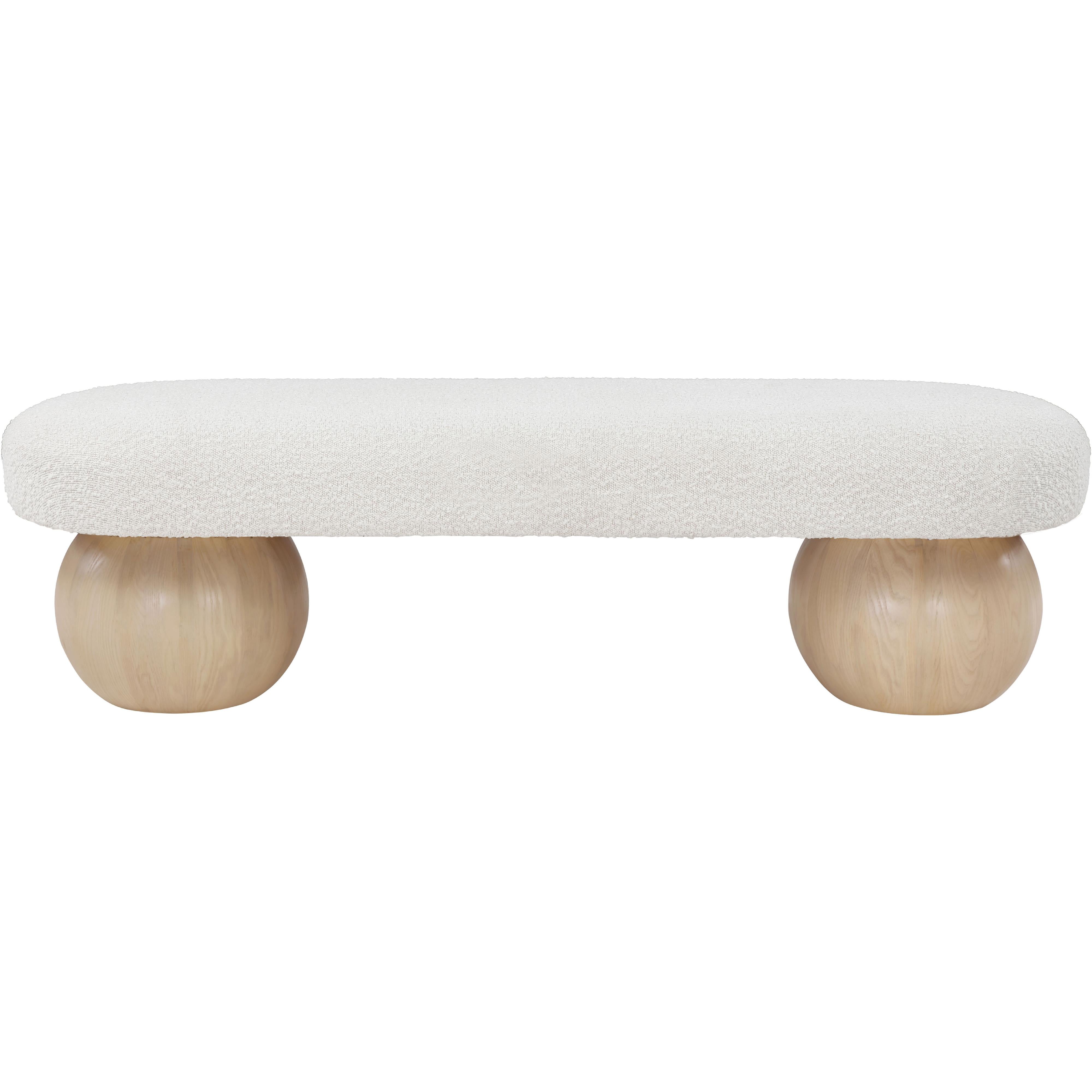 Meridian Bowie Cream Bench