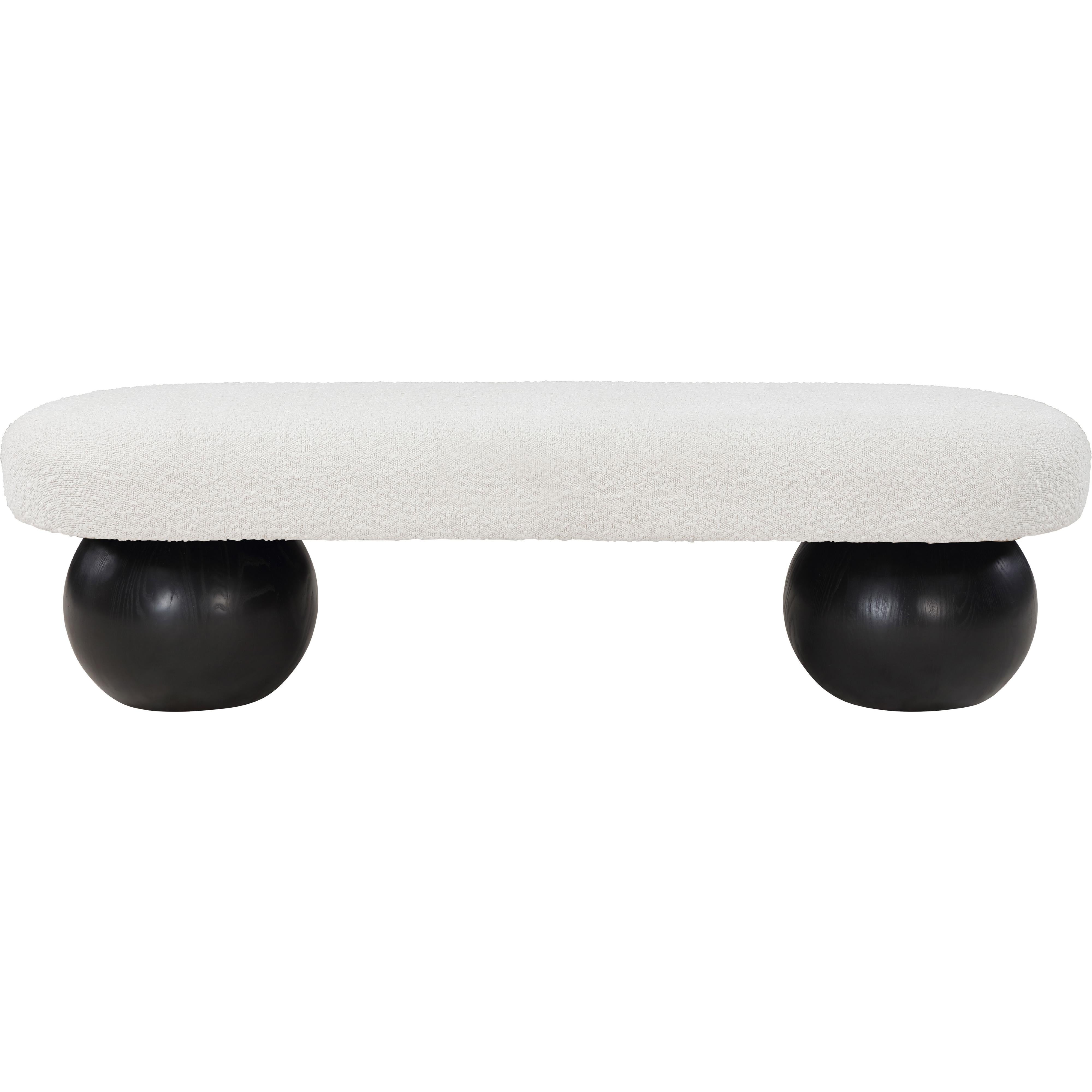 Meridian Bowie Cream Bench