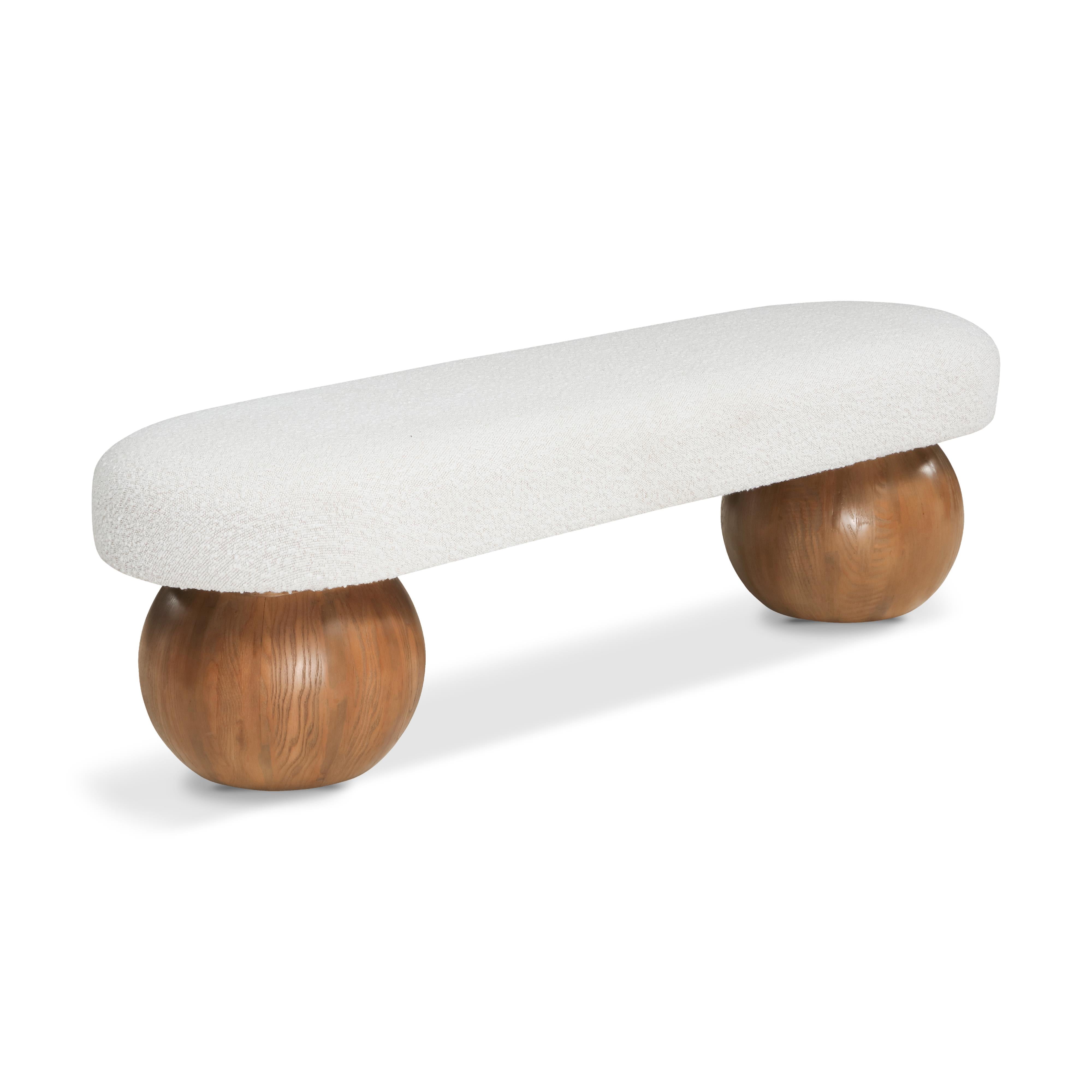 Meridian Bowie Cream Bench