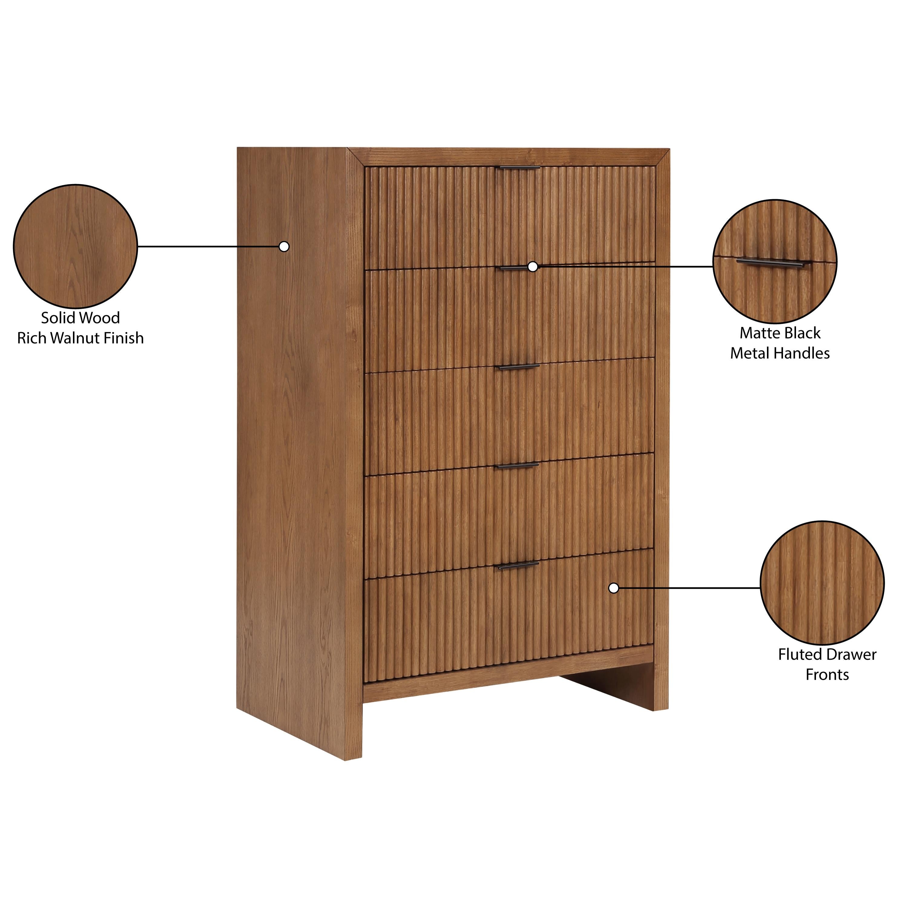 Meridian Fairfax Walnut Chest