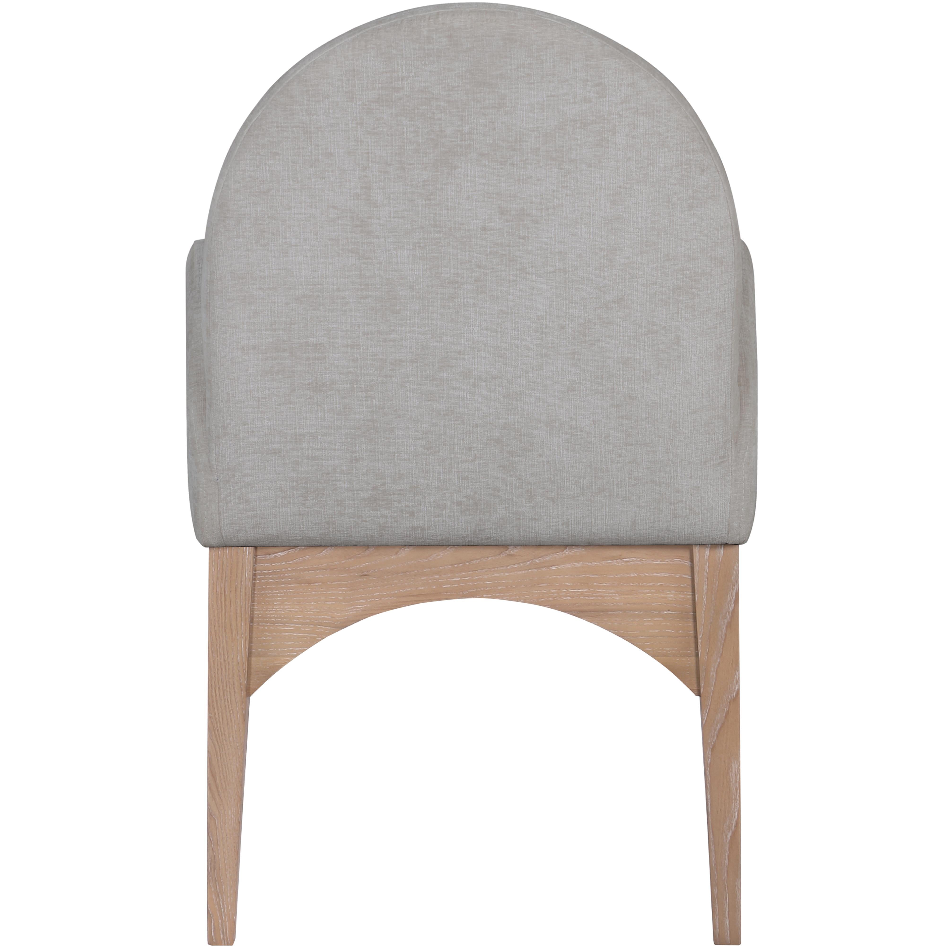 Meridian Waldorf Grey Chenille Fabric Dining Chair