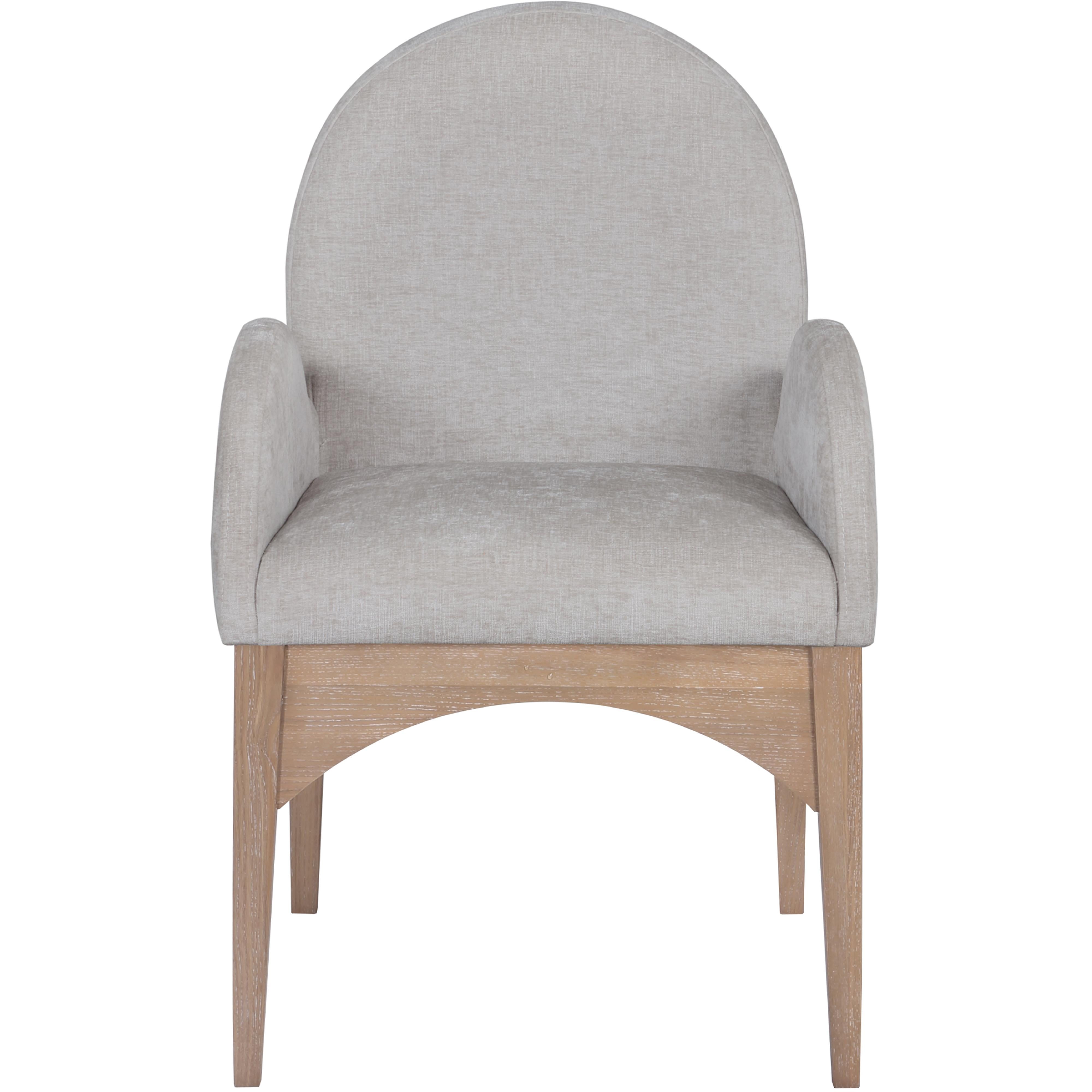 Meridian Waldorf Grey Chenille Fabric Dining Chair