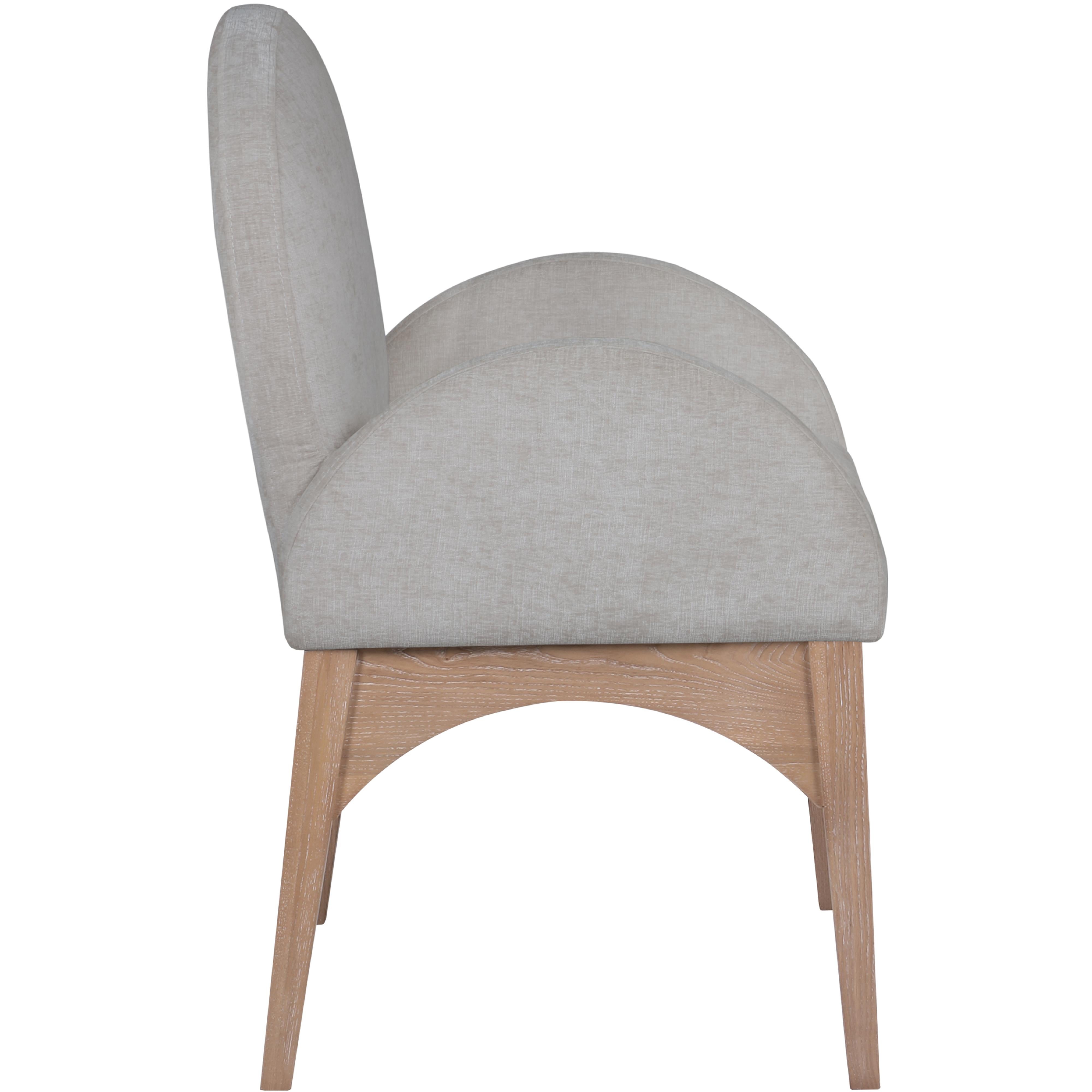 Meridian Waldorf Grey Chenille Fabric Dining Chair