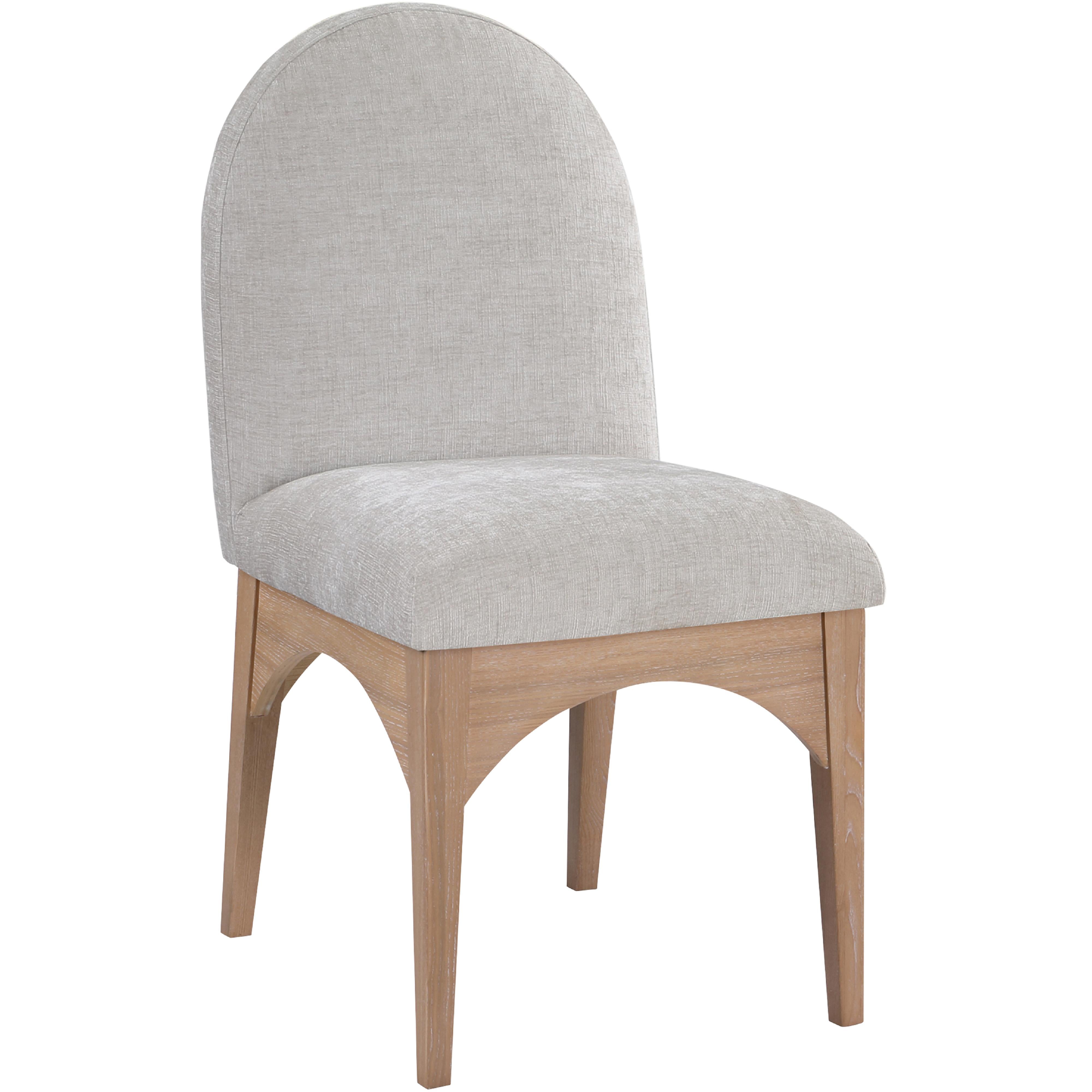 Meridian Waldorf Grey Chenille Fabric Dining Chair