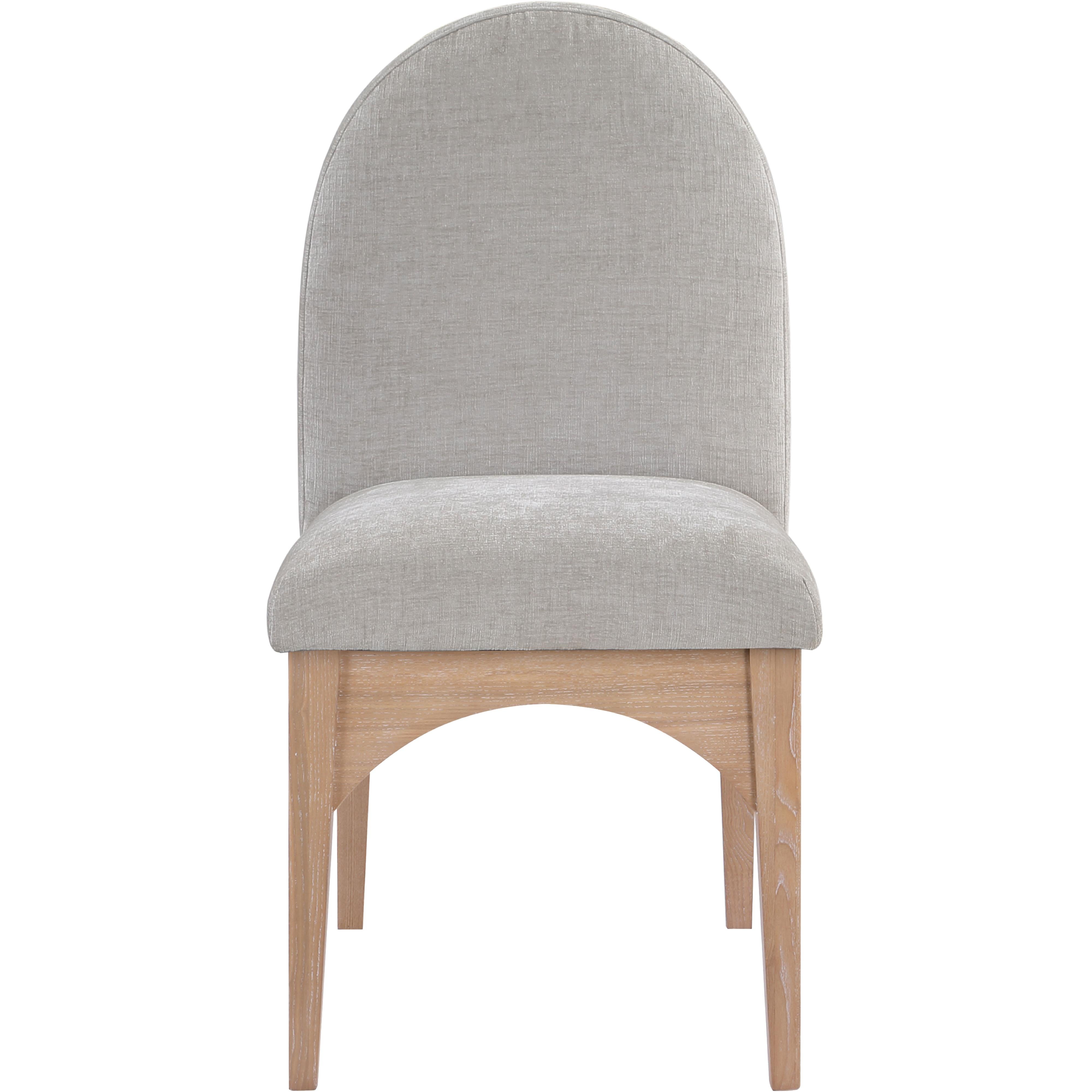 Meridian Waldorf Grey Chenille Fabric Dining Chair